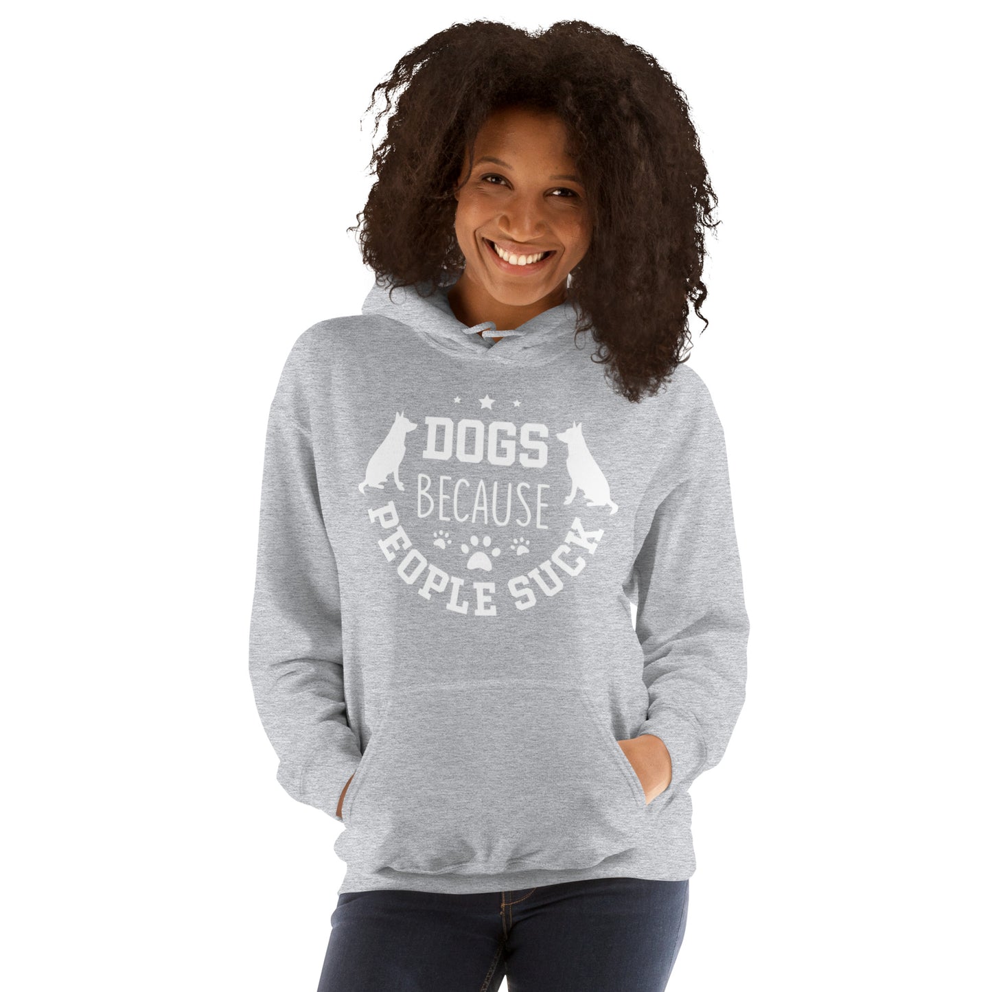 Dogs Because People Suck Unisex Hoodie