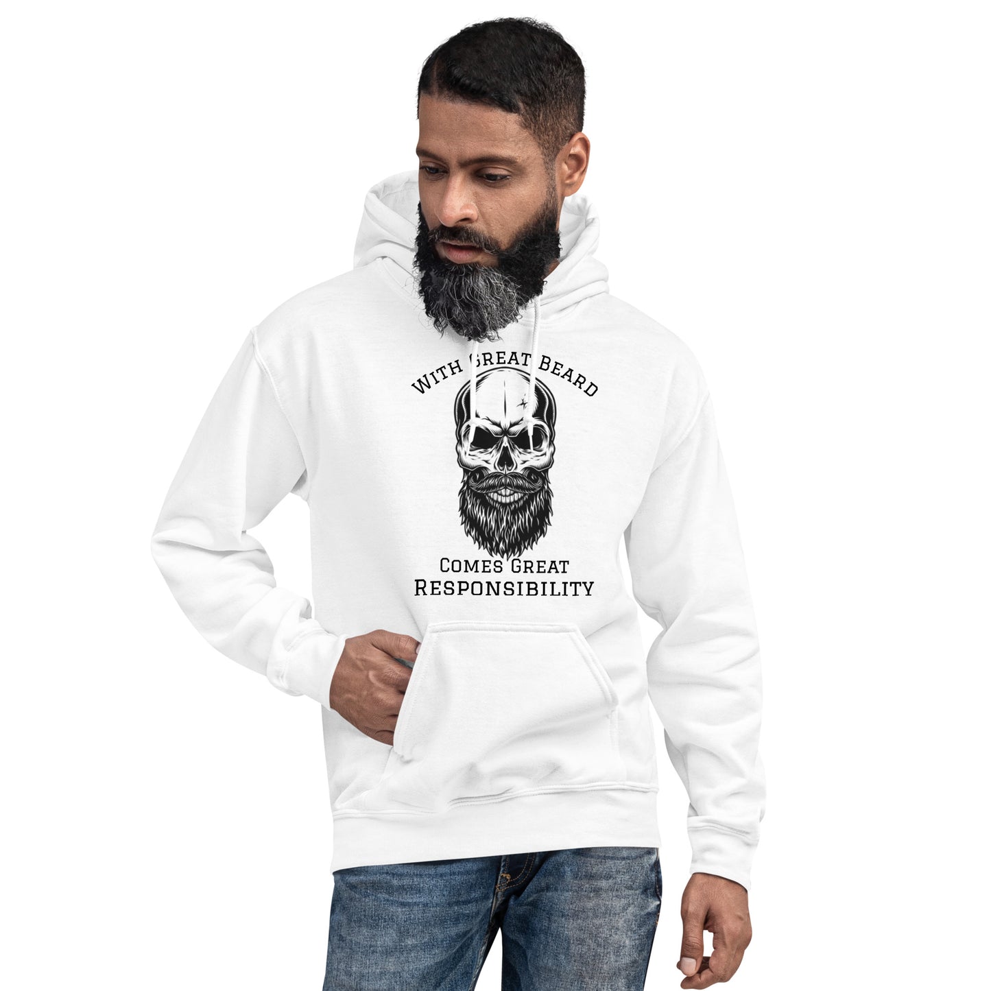 With Great Beard Comes Great Responsibility Unisex Hoodie
