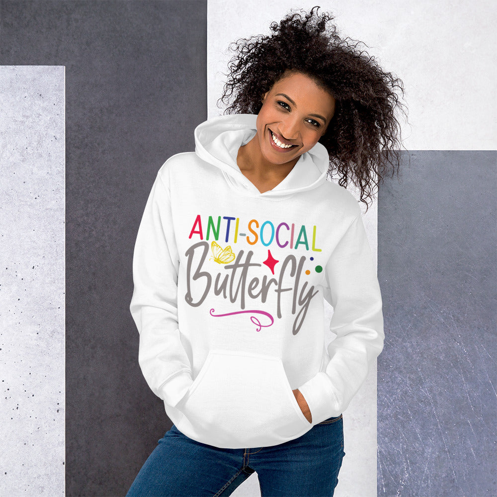 Anti-Social Butterfly Unisex Hoodie