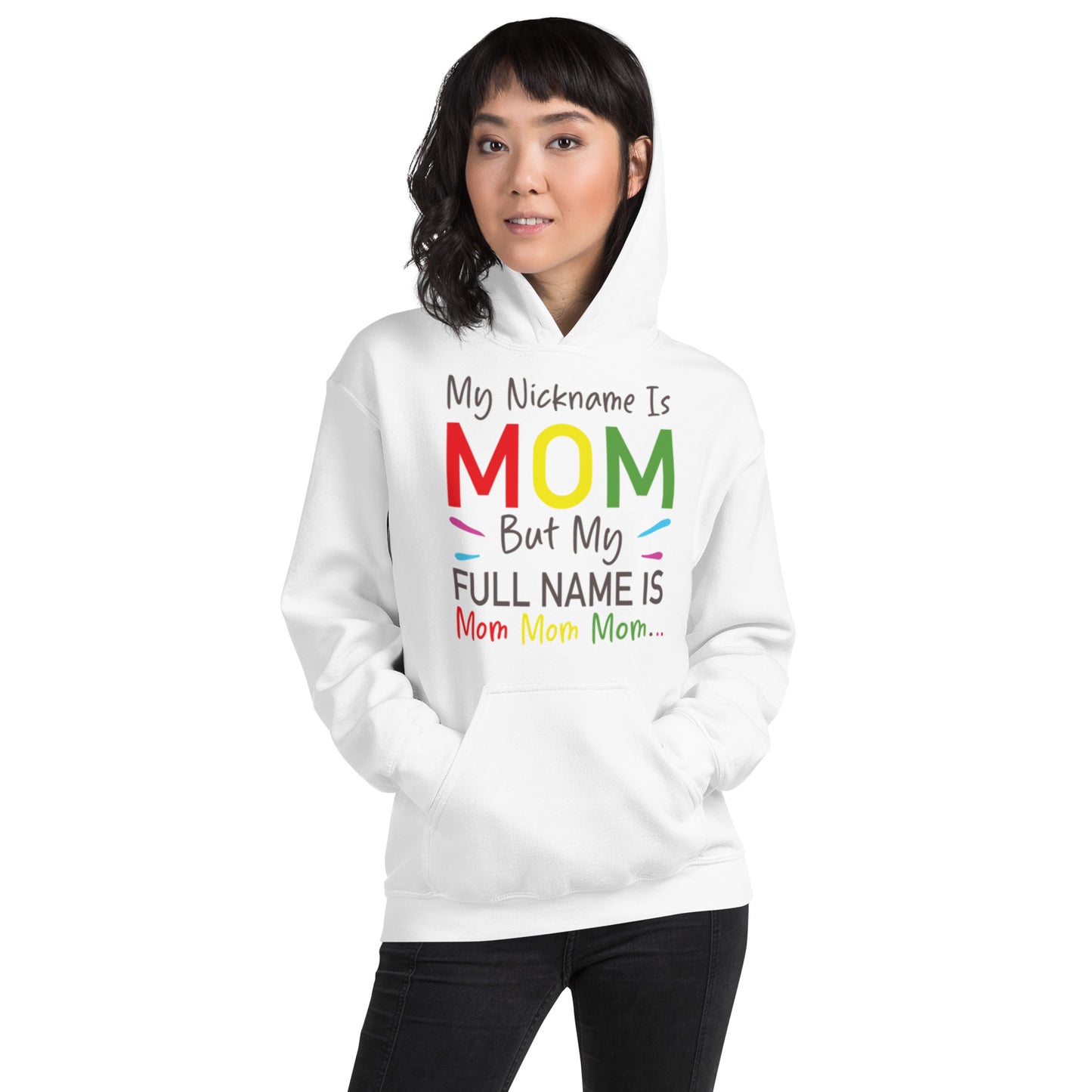 My Nickname is MOM But My Full Name is Mom Mom Mom Unisex Hoodie