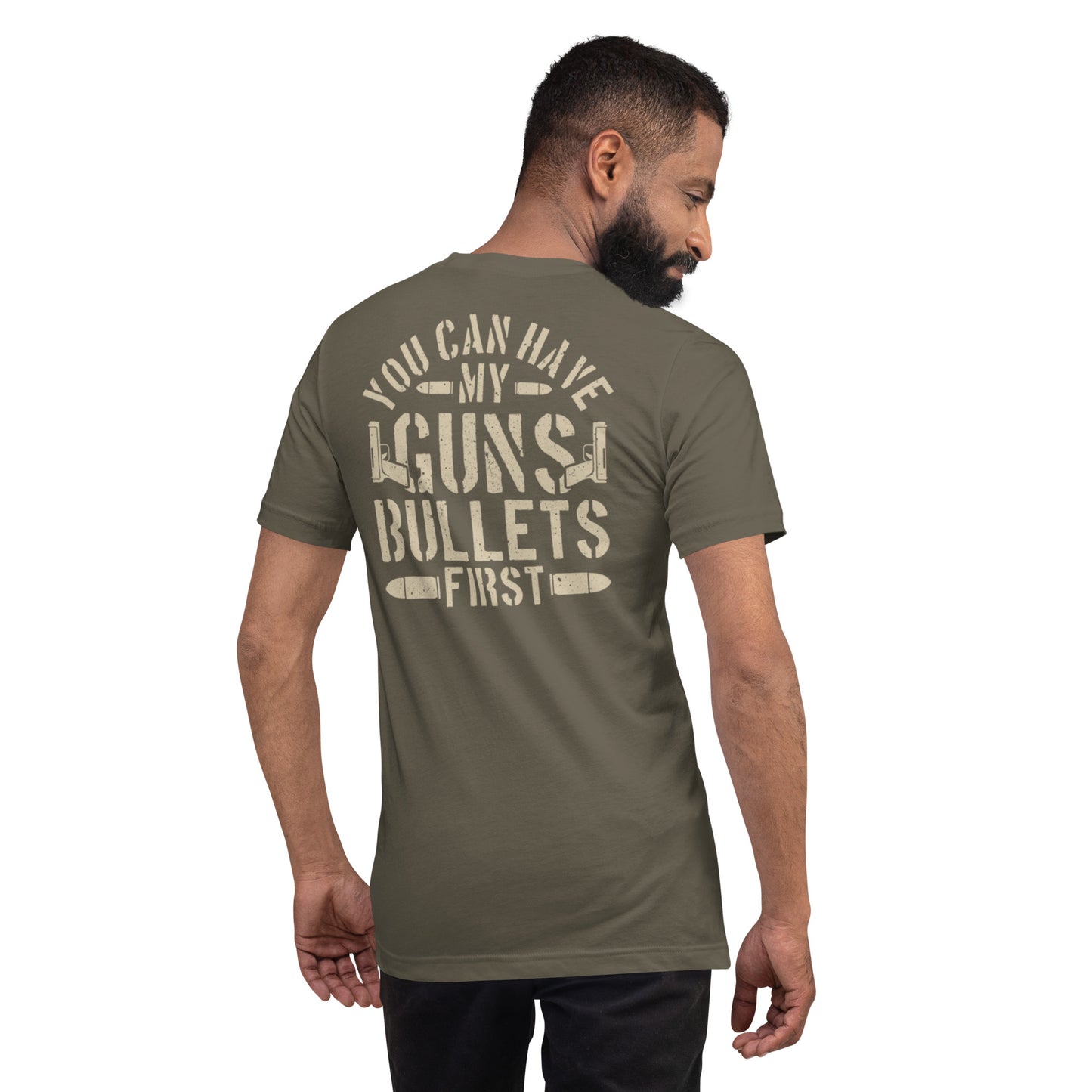 Bullets First Unisex t-shirt