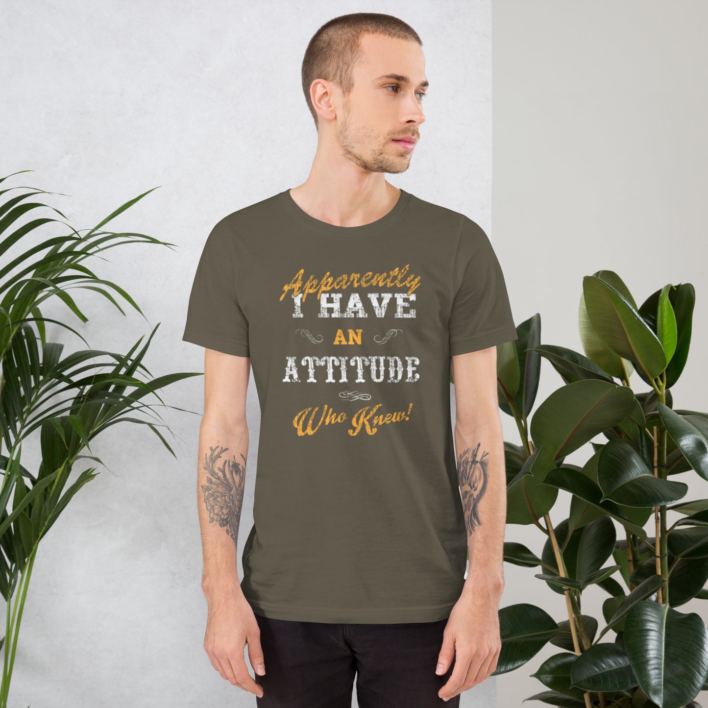 Apparently I Have An Attitude Unisex t-shirt