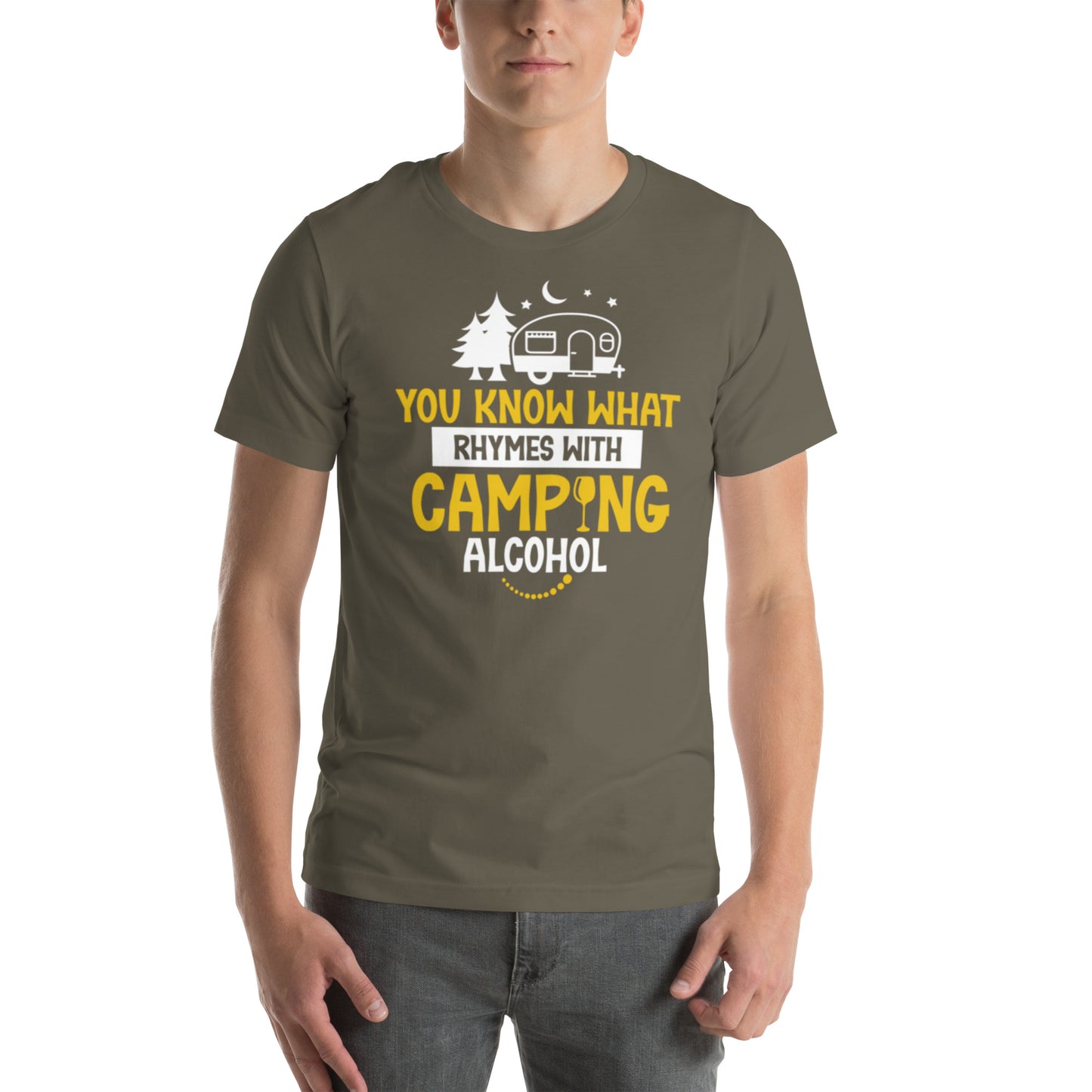 You Know What Rhymes With Camping Unisex t-shirt
