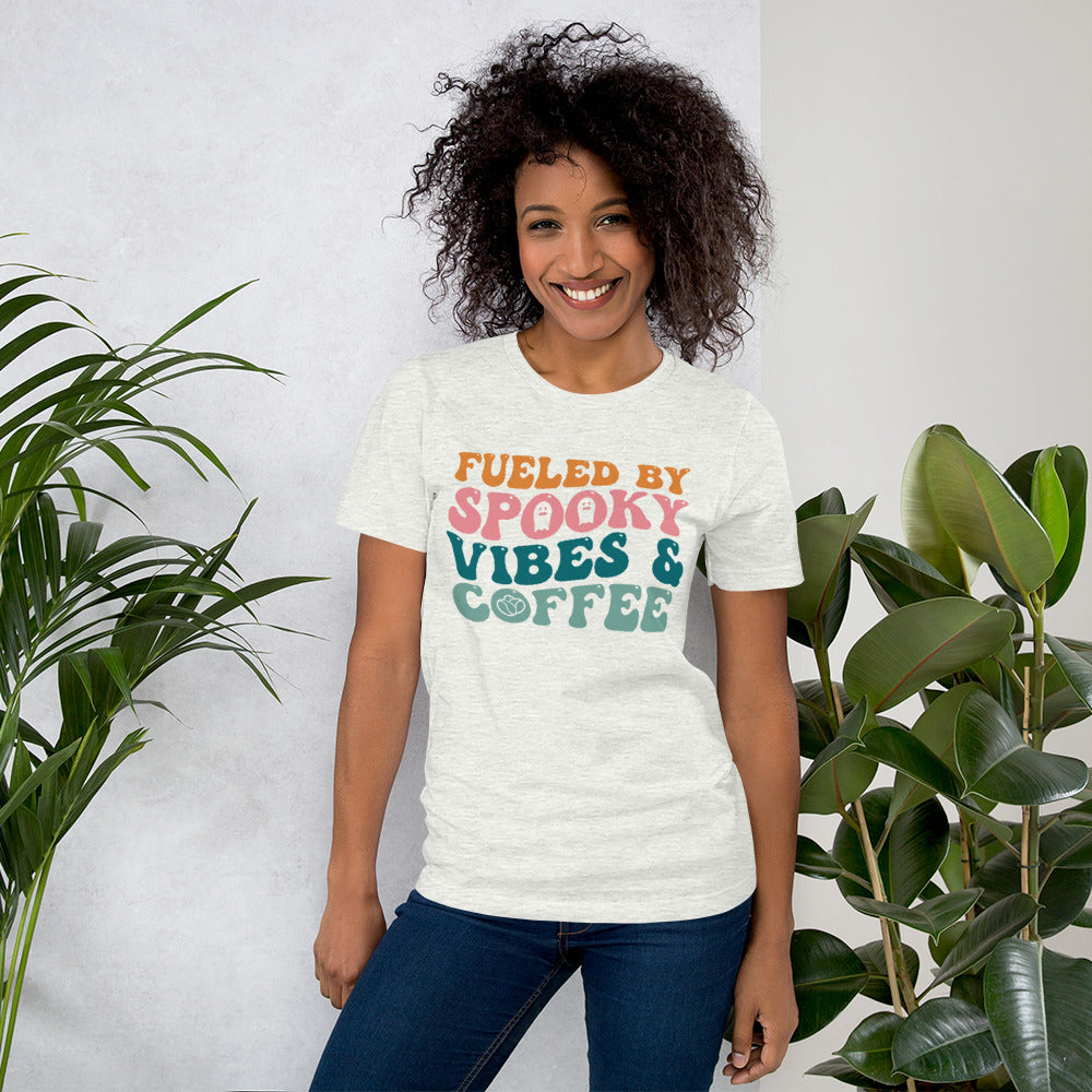 Fueled by Spooky Vibes & Coffee Unisex t-shirt