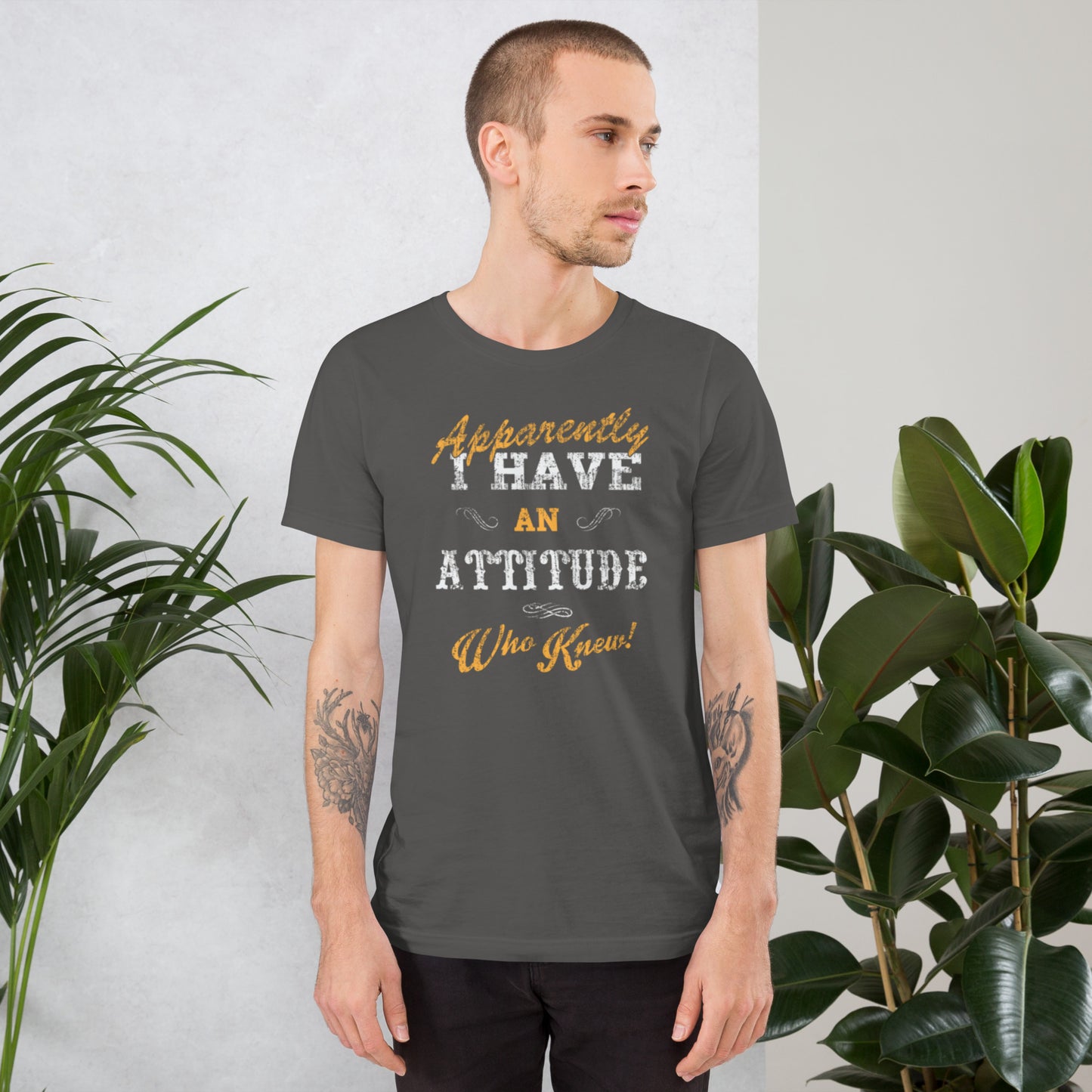 Apparently I Have An Attitude Unisex t-shirt