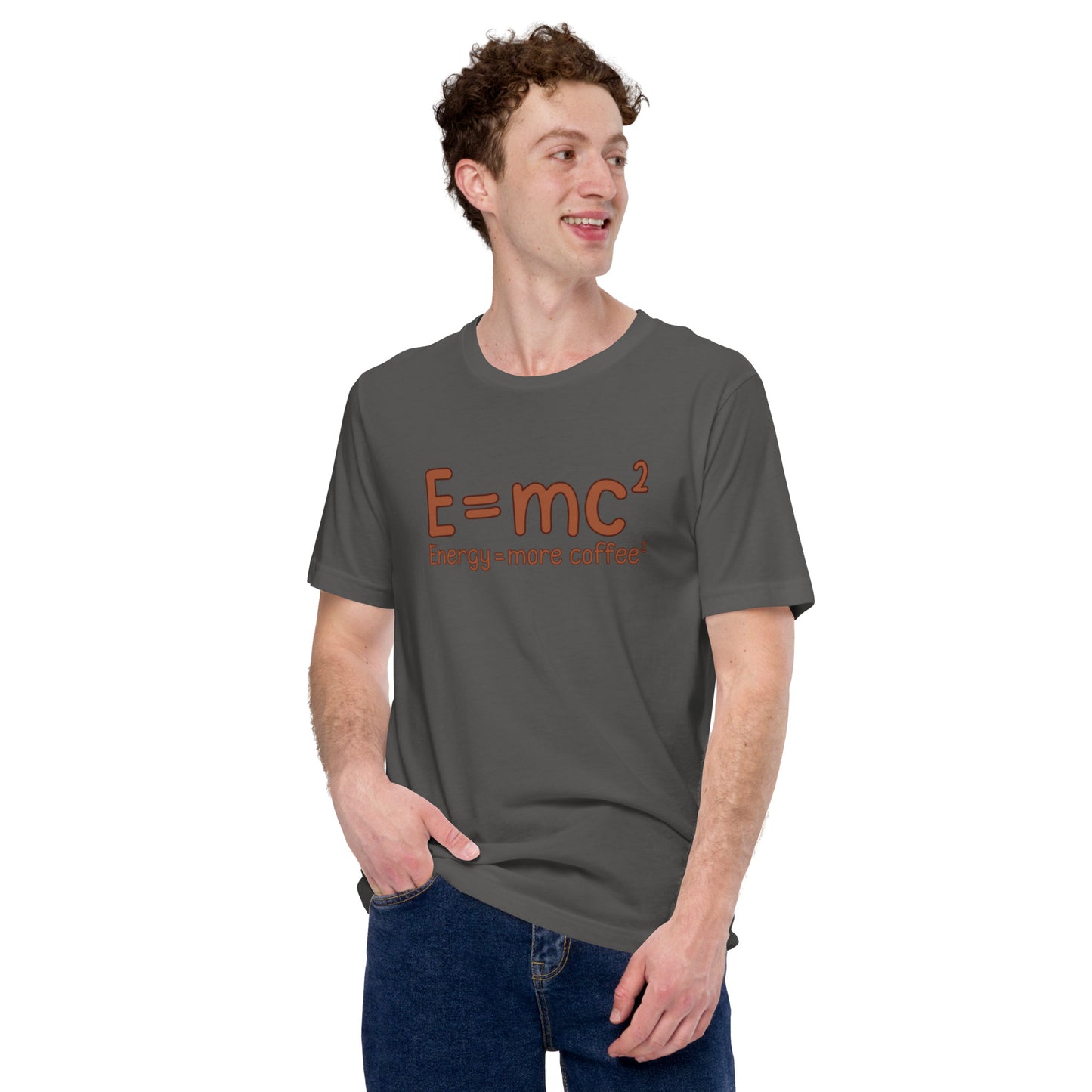 E=MC² (Energy = More Coffee²) Unisex t-shirt