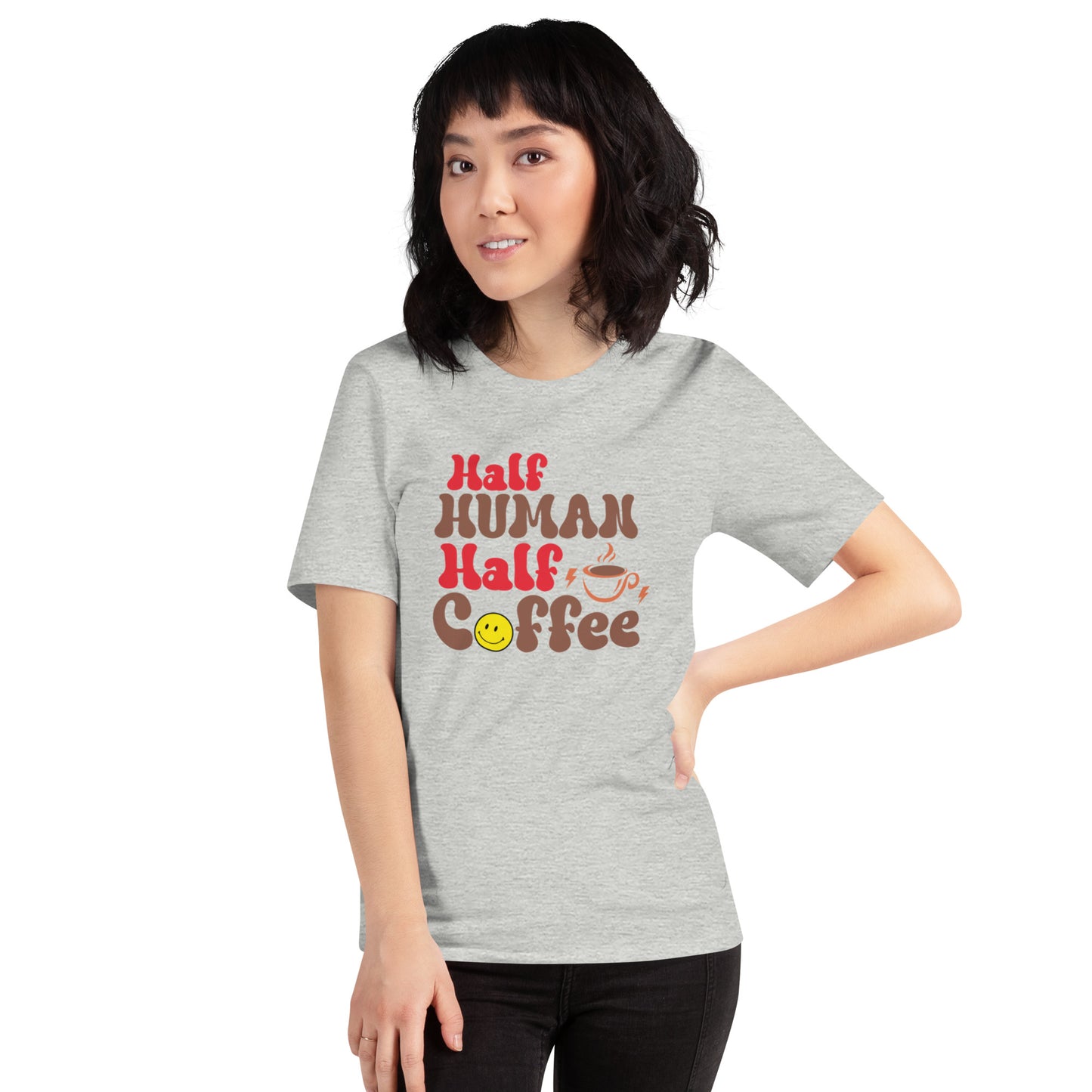 Half Human Half Coffee Unisex t-shirt