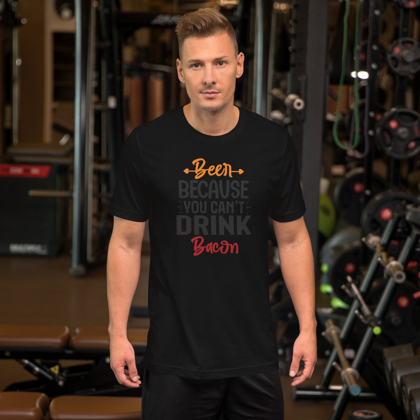 Beer Because You Can't Drink Bacon Unisex t-shirt