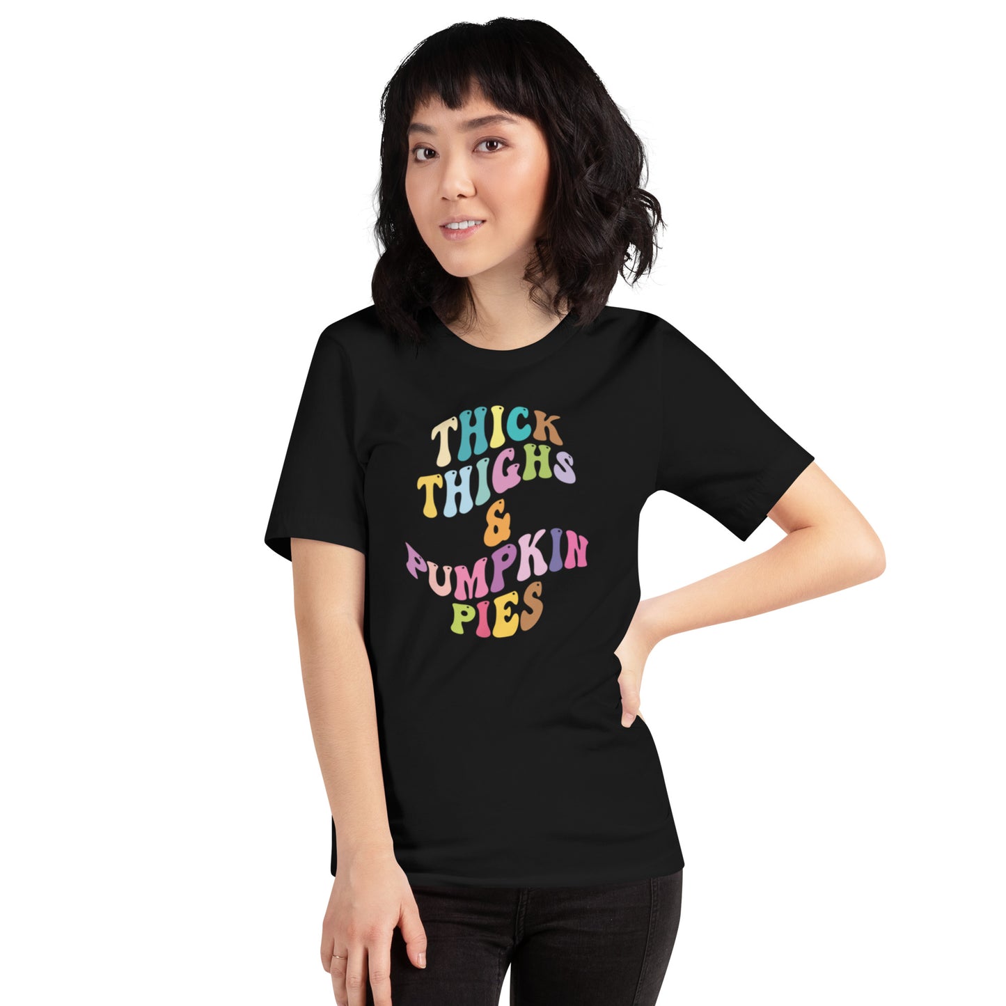 Thick Thighs & Pumpkin Pies Unisex t-shirt