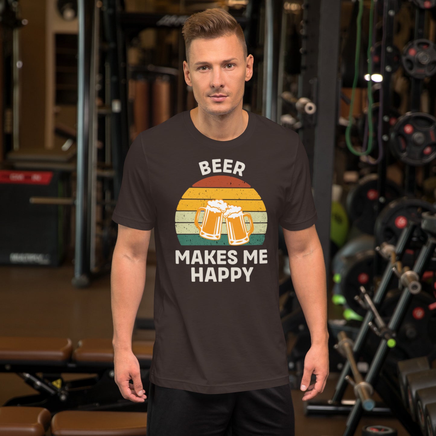 Beer Makes Me Happy Unisex t-shirt