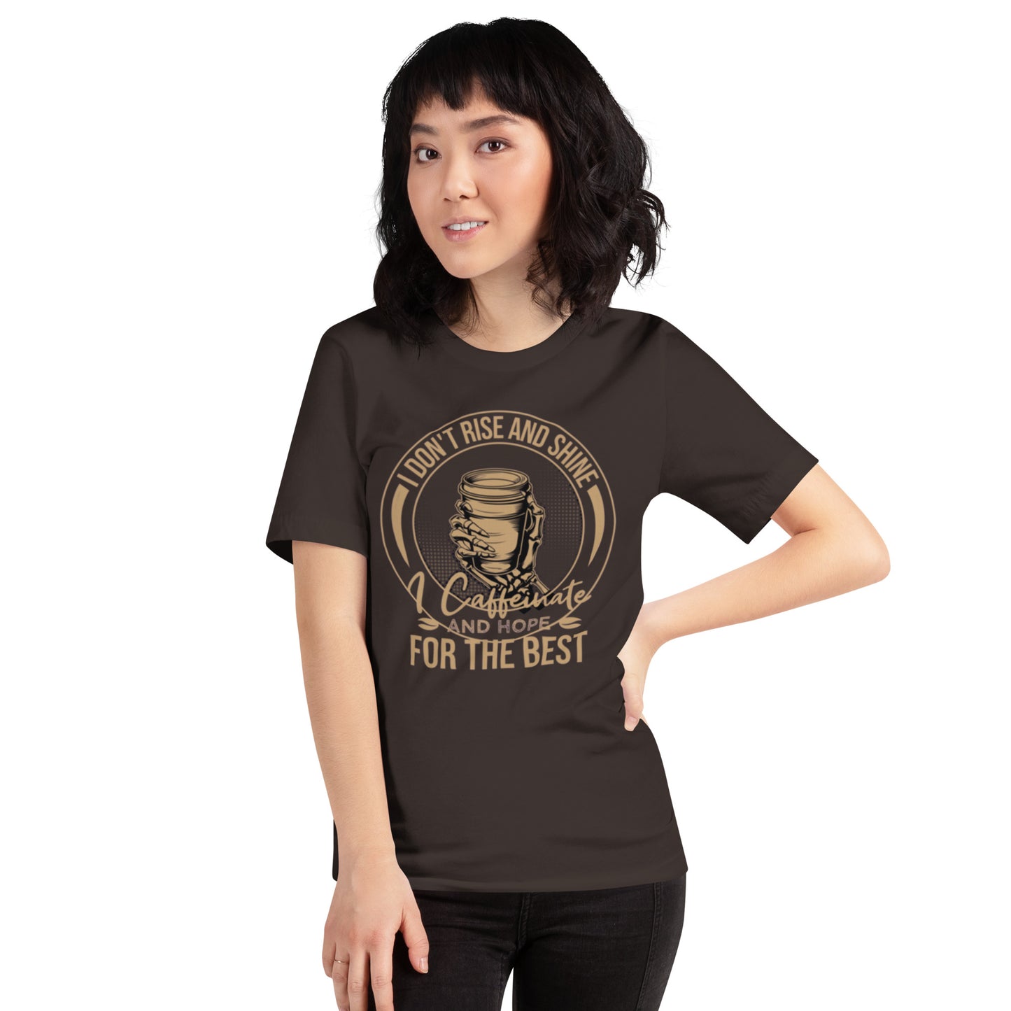 I Don't Rise And Shine Unisex t-shirt