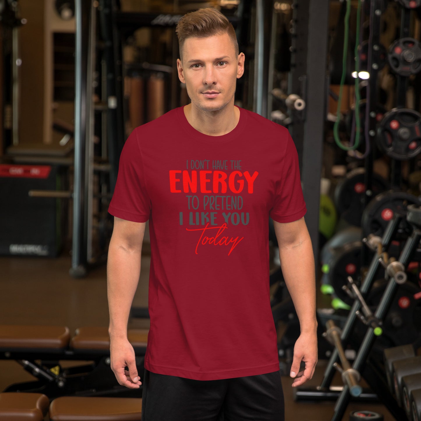 I Don't have the Energy to pretend I Like You Today Unisex t-shirt