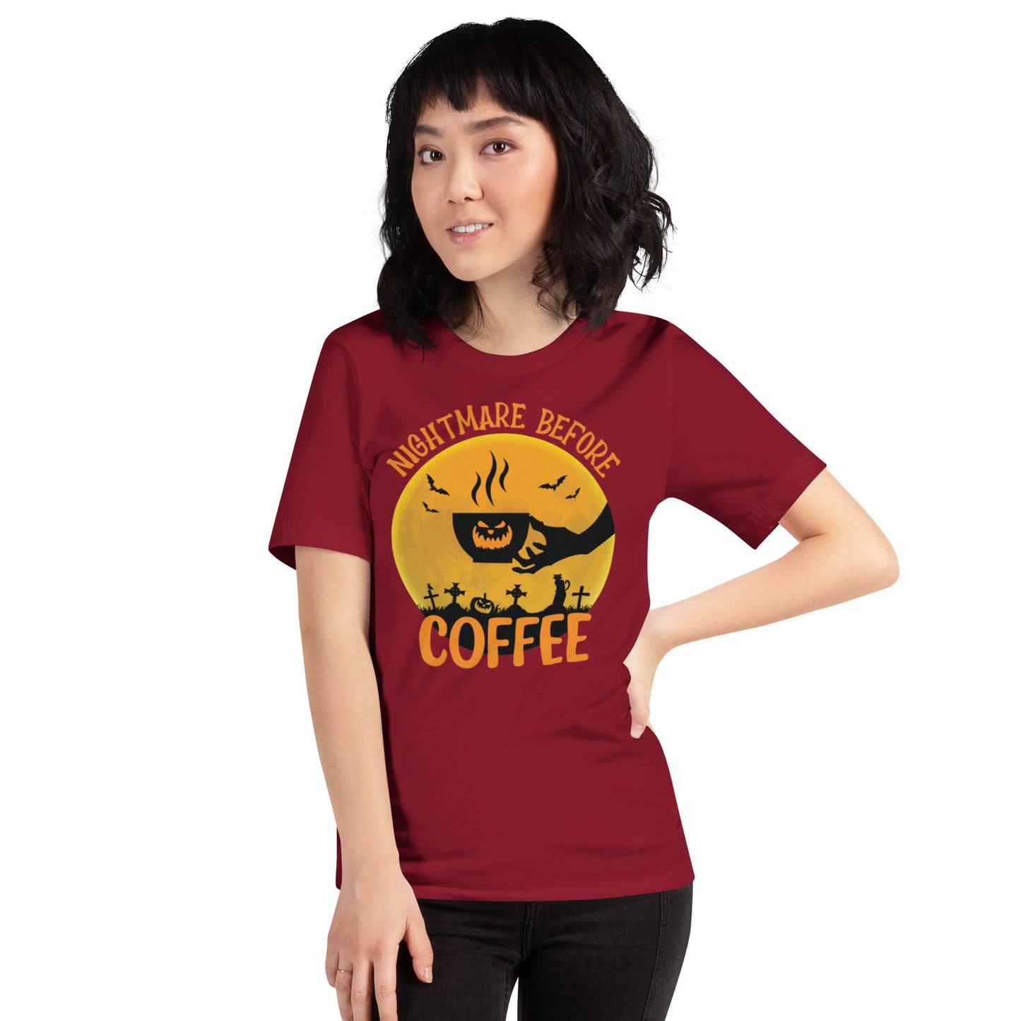 Nightmare Before Coffee Unisex t-shirt