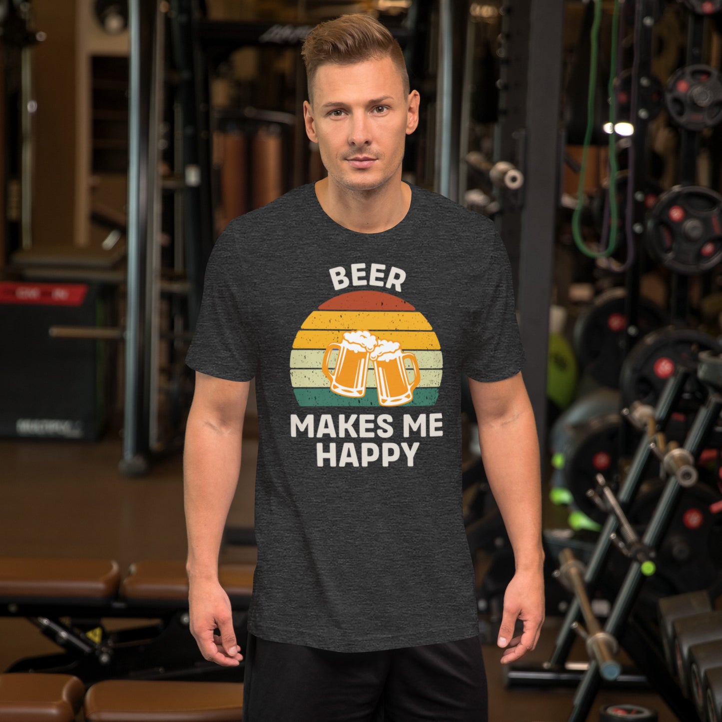 Beer Makes Me Happy Unisex t-shirt