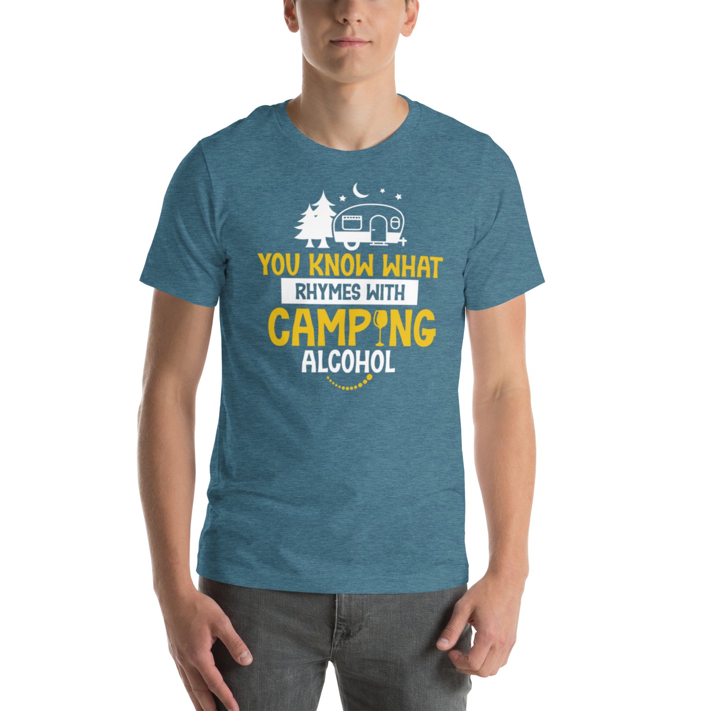 You Know What Rhymes With Camping Unisex t-shirt