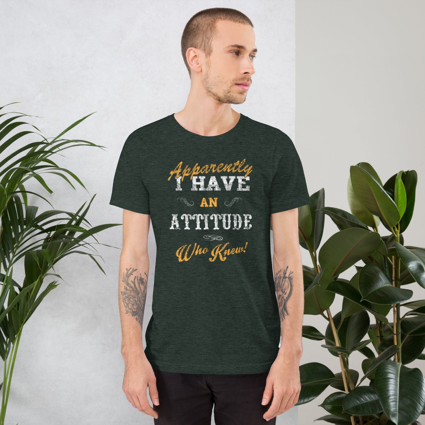 Apparently I Have An Attitude Unisex t-shirt