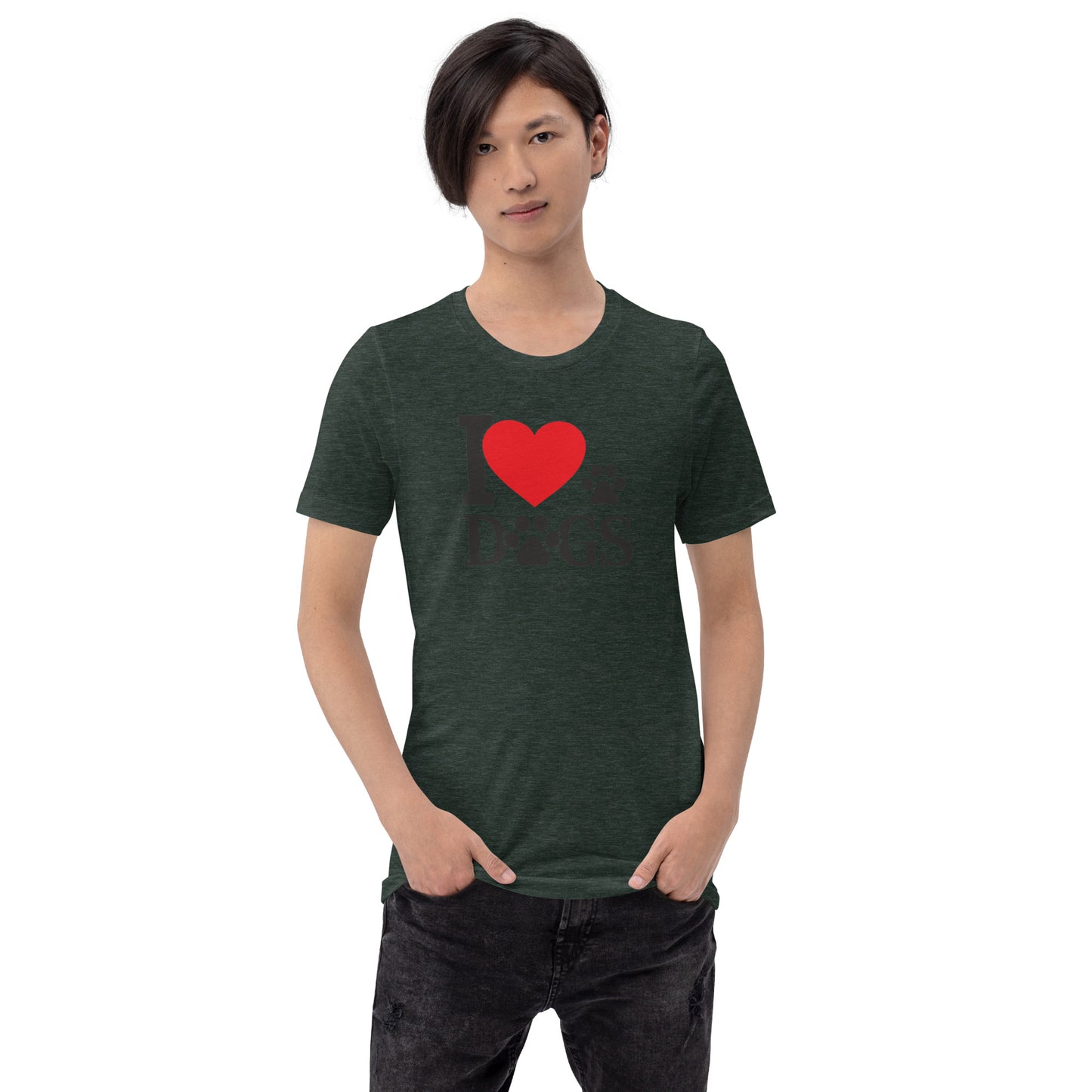 I Love Dogs Unisex t-shirt