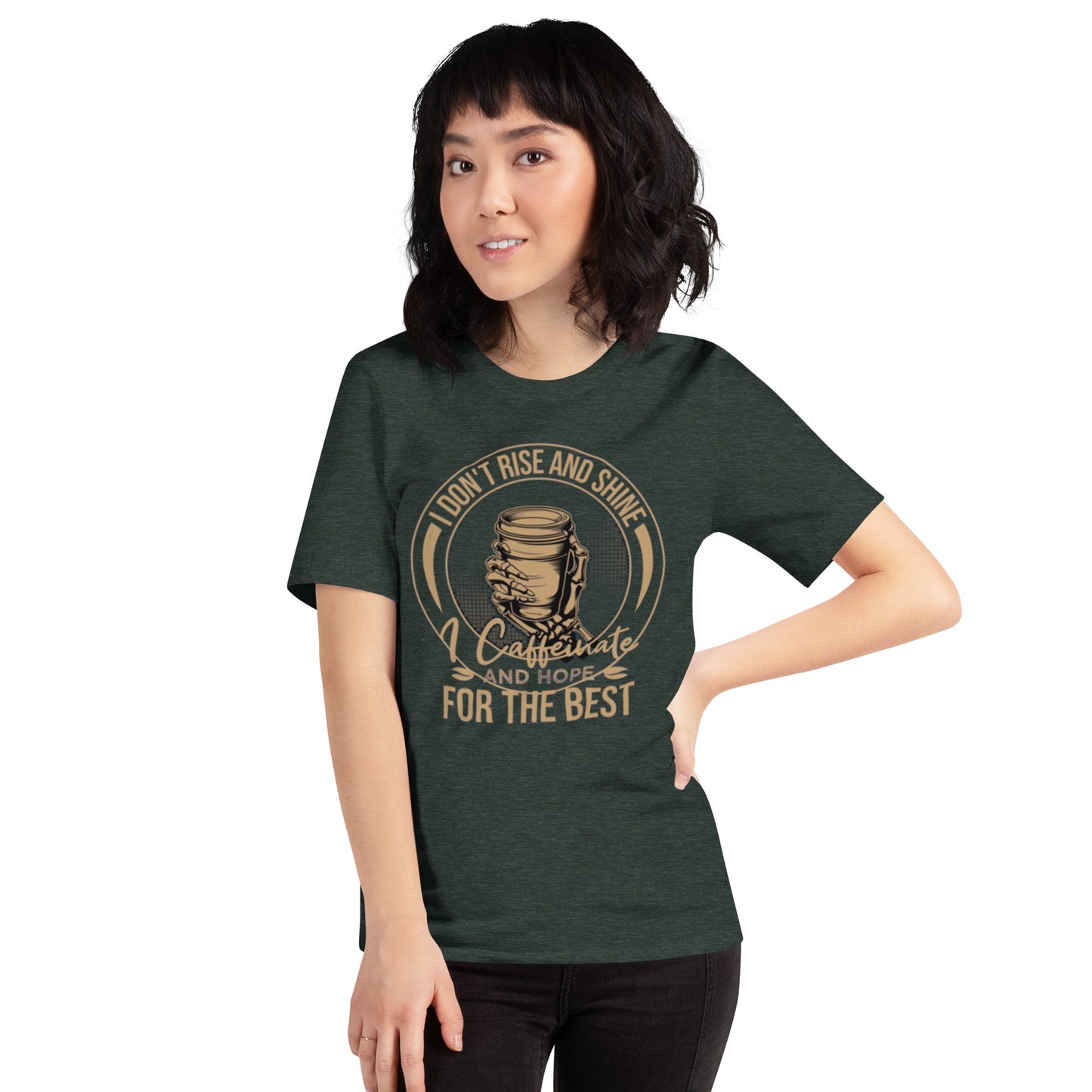 I Don't Rise And Shine Unisex t-shirt