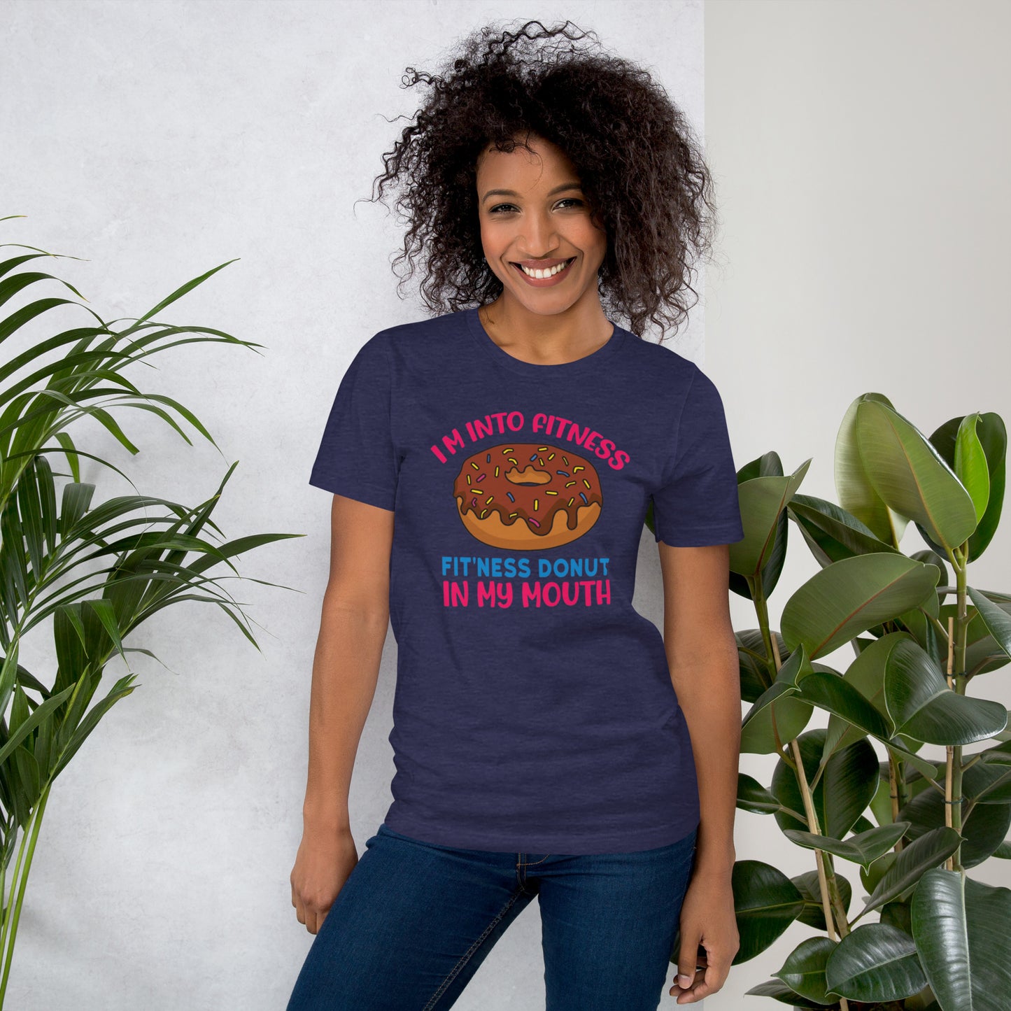 I'm into Fitness Fit'ness Donut in My Mouth Unisex t-shirt