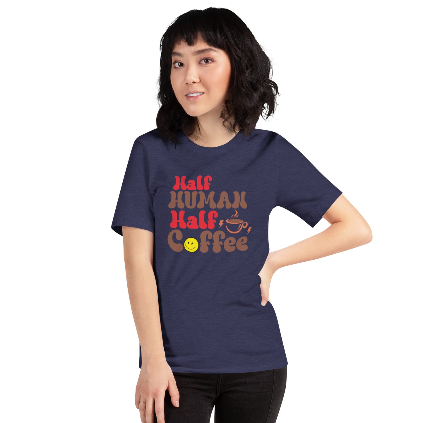 Half Human Half Coffee Unisex t-shirt