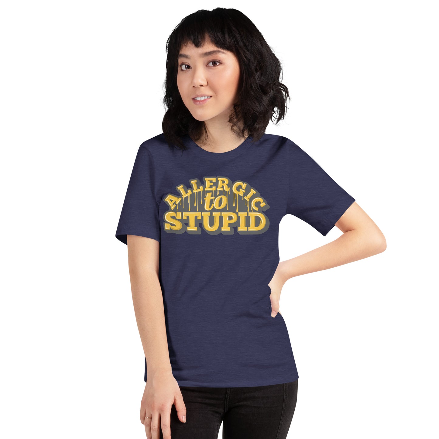 Allergic To Stupid Unisex t-shirt