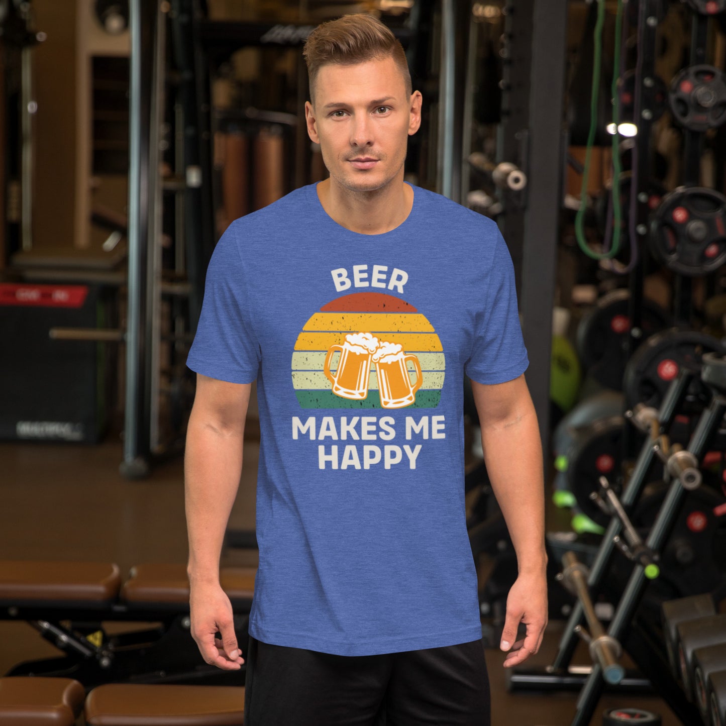Beer Makes Me Happy Unisex t-shirt