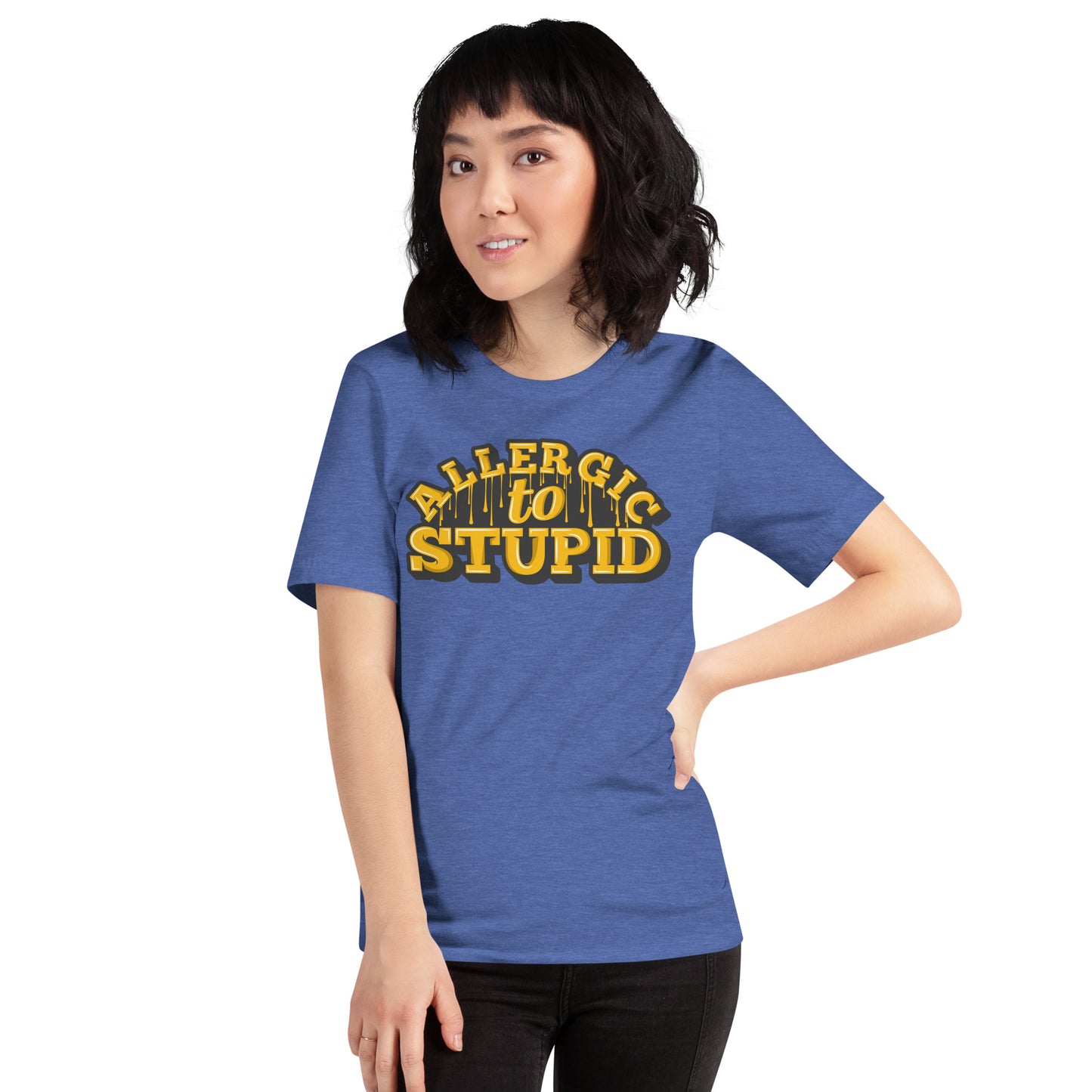 Allergic To Stupid Unisex t-shirt