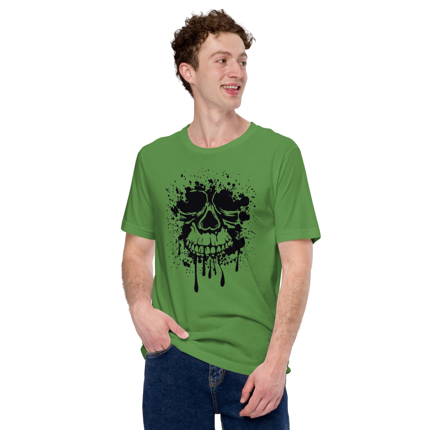 Splatter Skull Unisex t-shirt