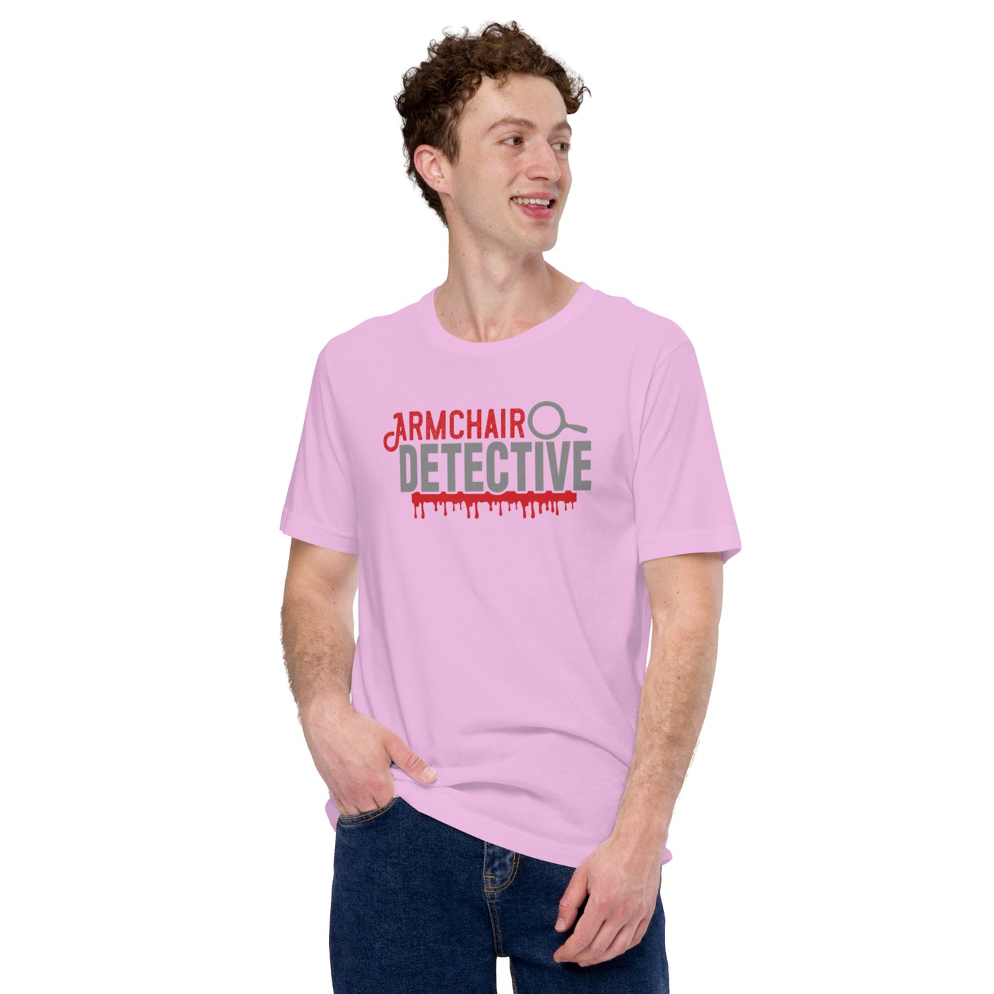 Armchair Detective Unisex t-shirt