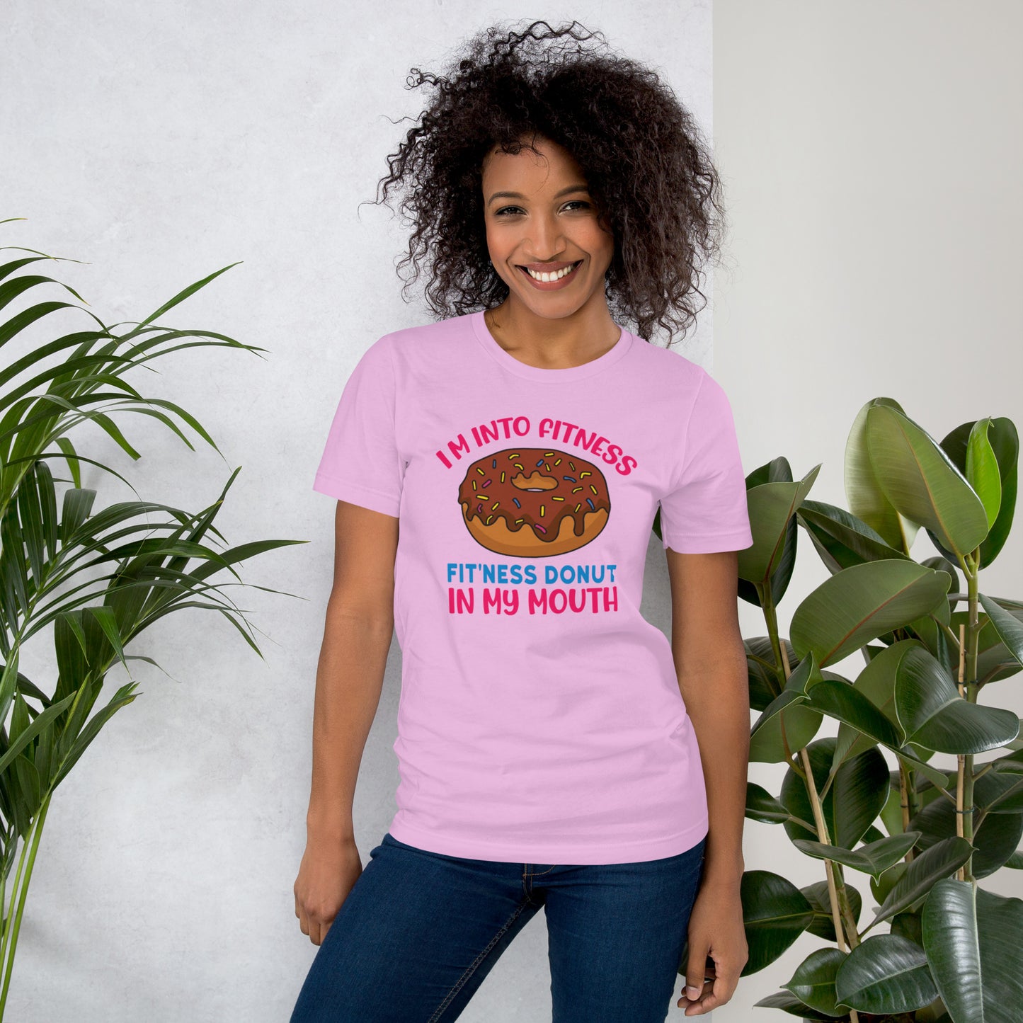 I'm into Fitness Fit'ness Donut in My Mouth Unisex t-shirt