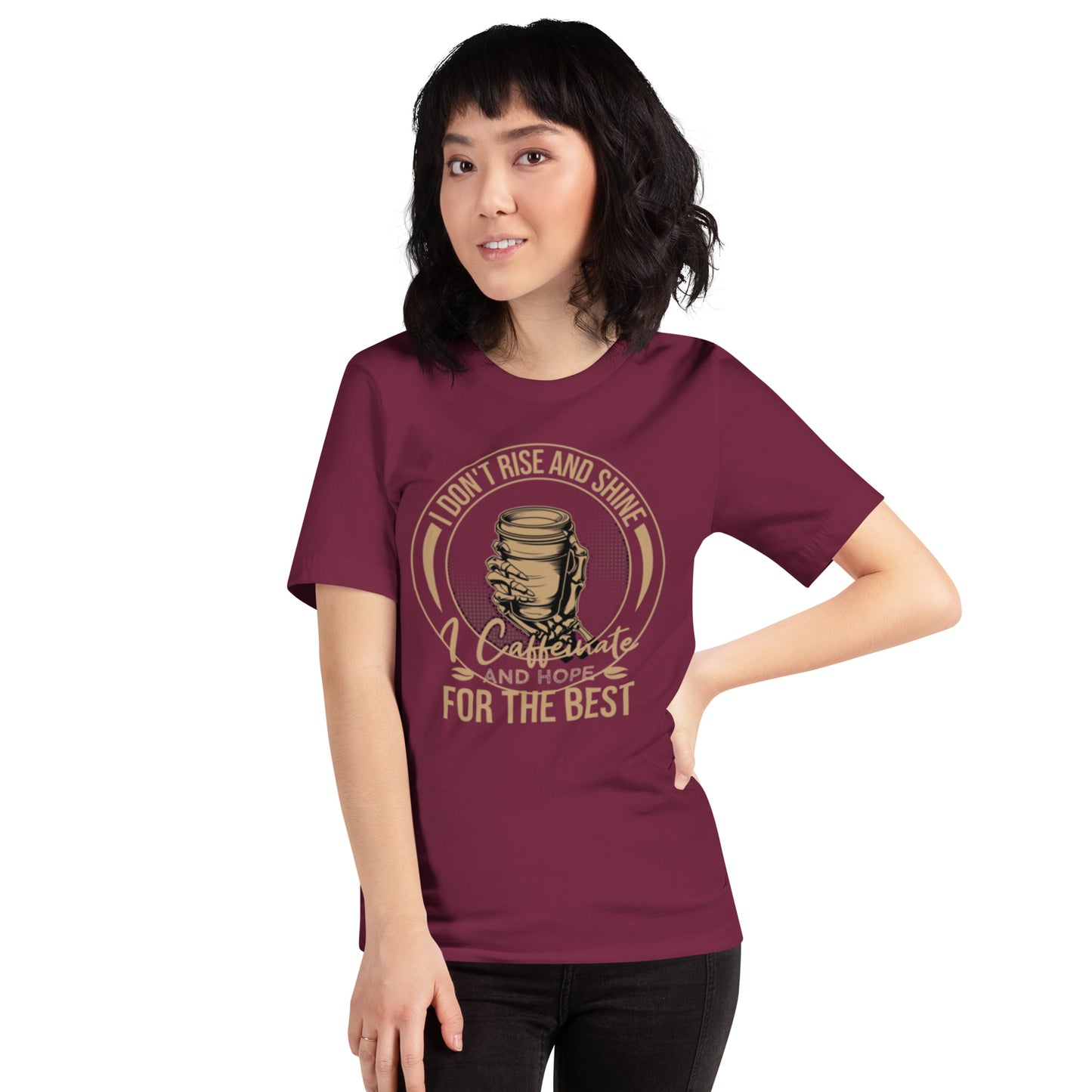 I Don't Rise And Shine Unisex t-shirt
