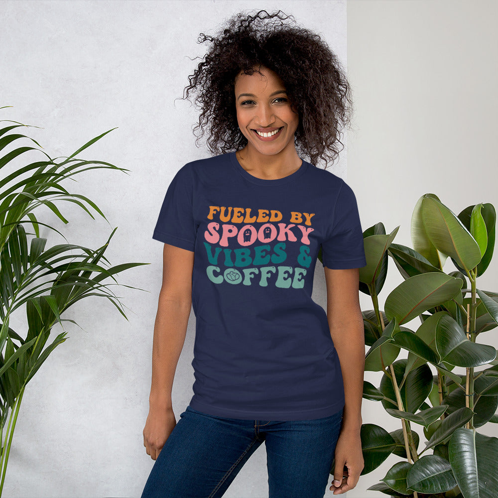 Fueled by Spooky Vibes & Coffee Unisex t-shirt