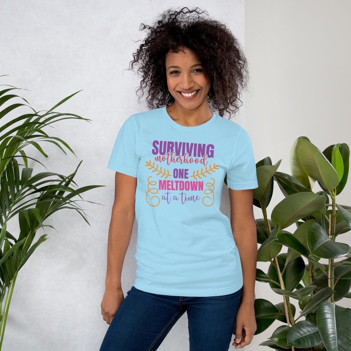 Surviving Motherhood One Meltdown At A Time Unisex t-shirt