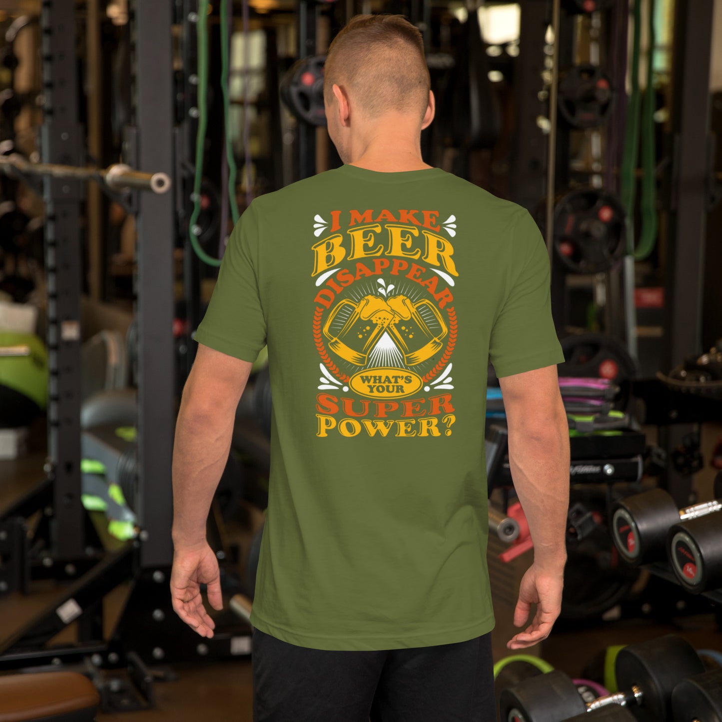 I Make Beer Disappear What's Your Super Power? Unisex t-shirt