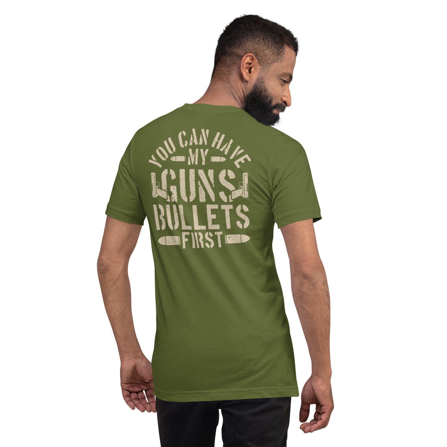 Bullets First Unisex t-shirt