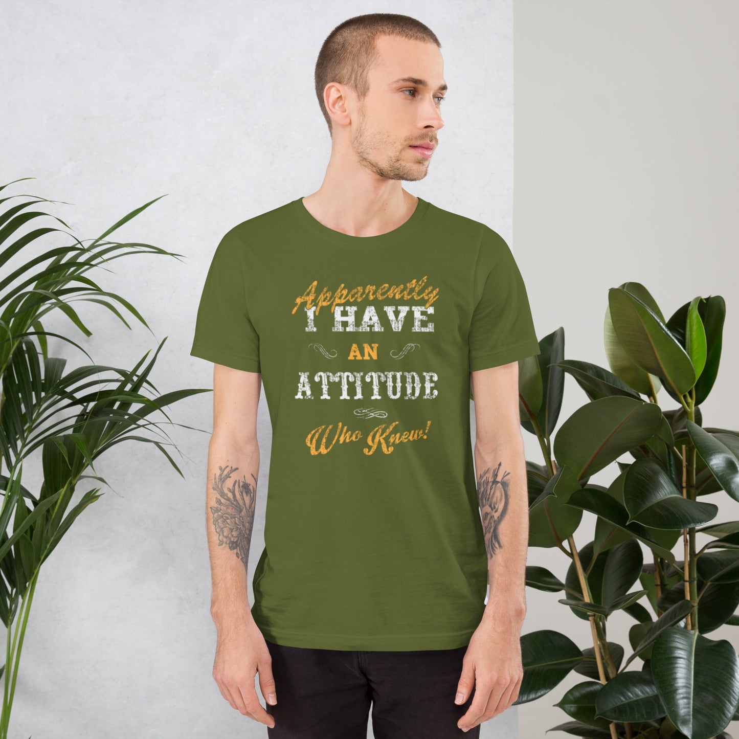 Apparently I Have An Attitude Unisex t-shirt
