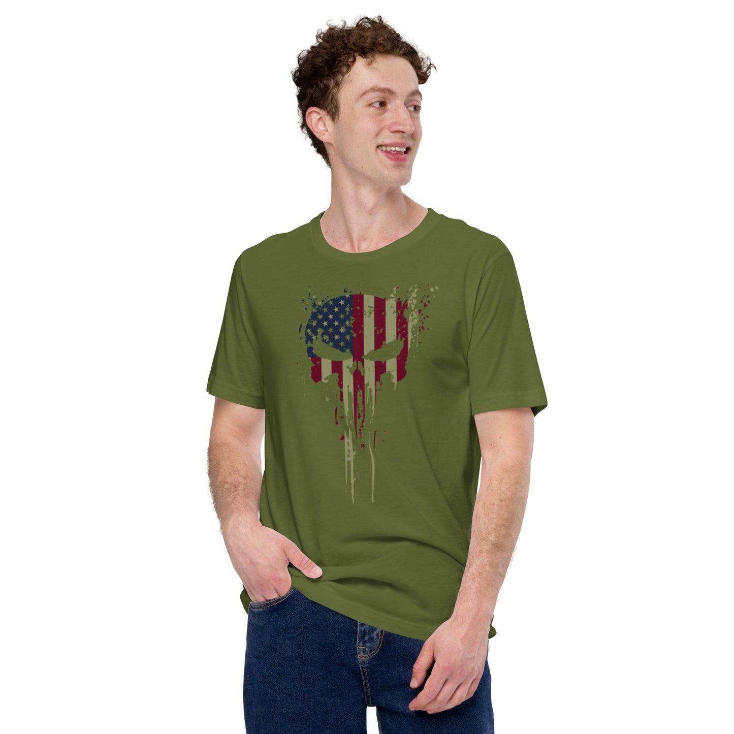 American Flag Skull Unisex t-shirt