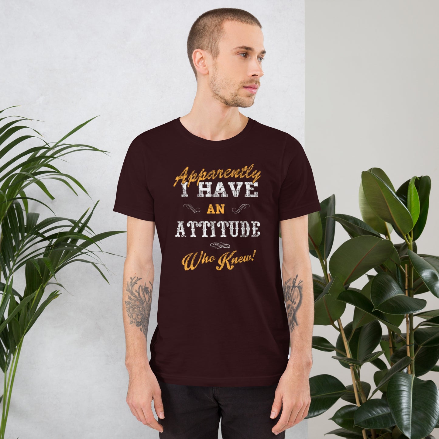 Apparently I Have An Attitude Unisex t-shirt