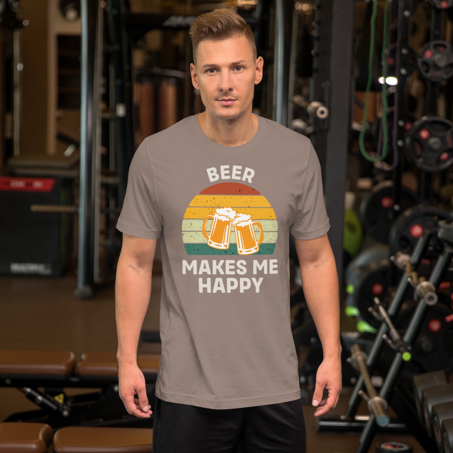 Beer Makes Me Happy Unisex t-shirt