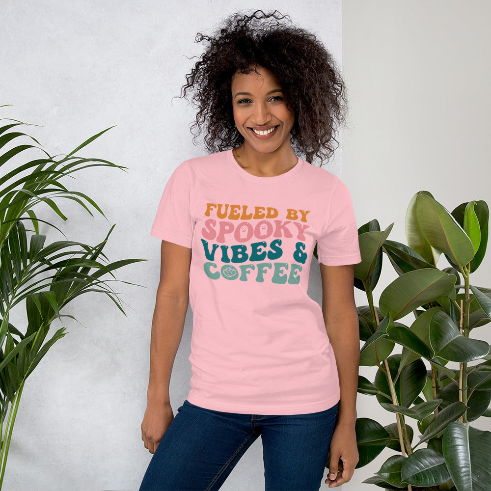 Fueled by Spooky Vibes & Coffee Unisex t-shirt