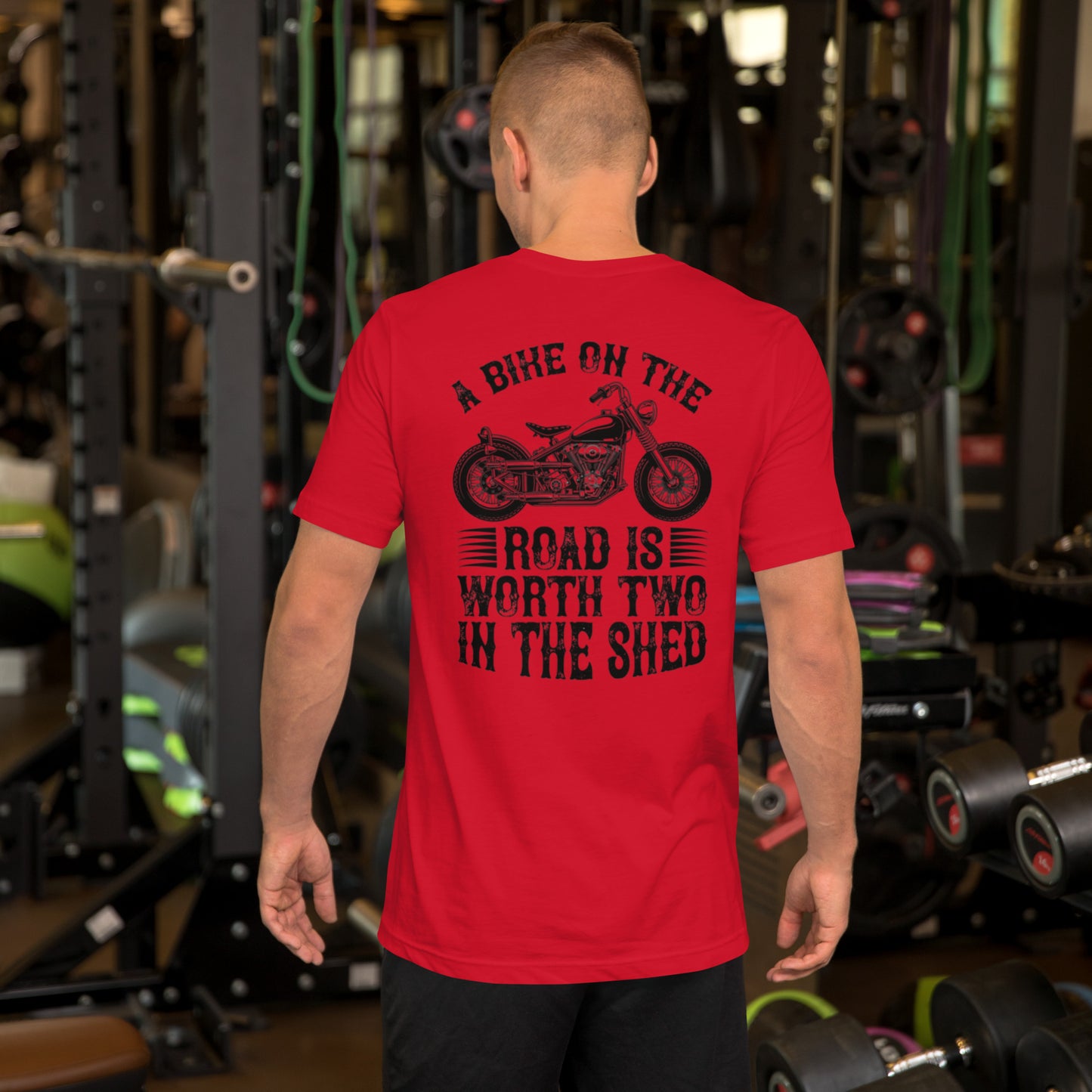 A Bike On The Road Is Worth Two In The Shed Unisex t-shirt