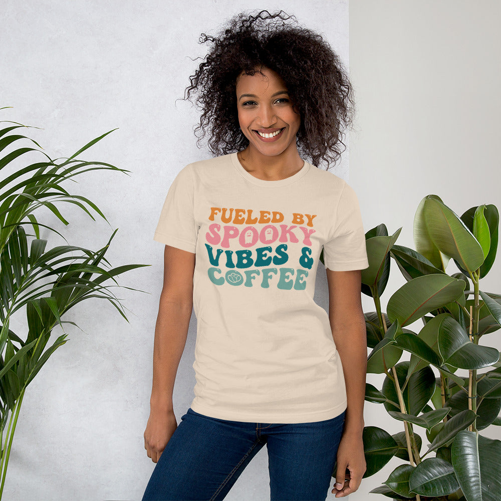 Fueled by Spooky Vibes & Coffee Unisex t-shirt