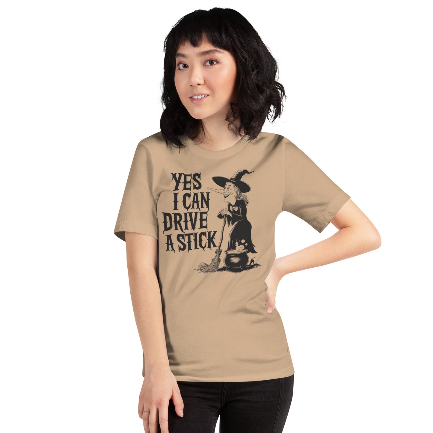 Yes I Can Drive A Stick Unisex t-shirt