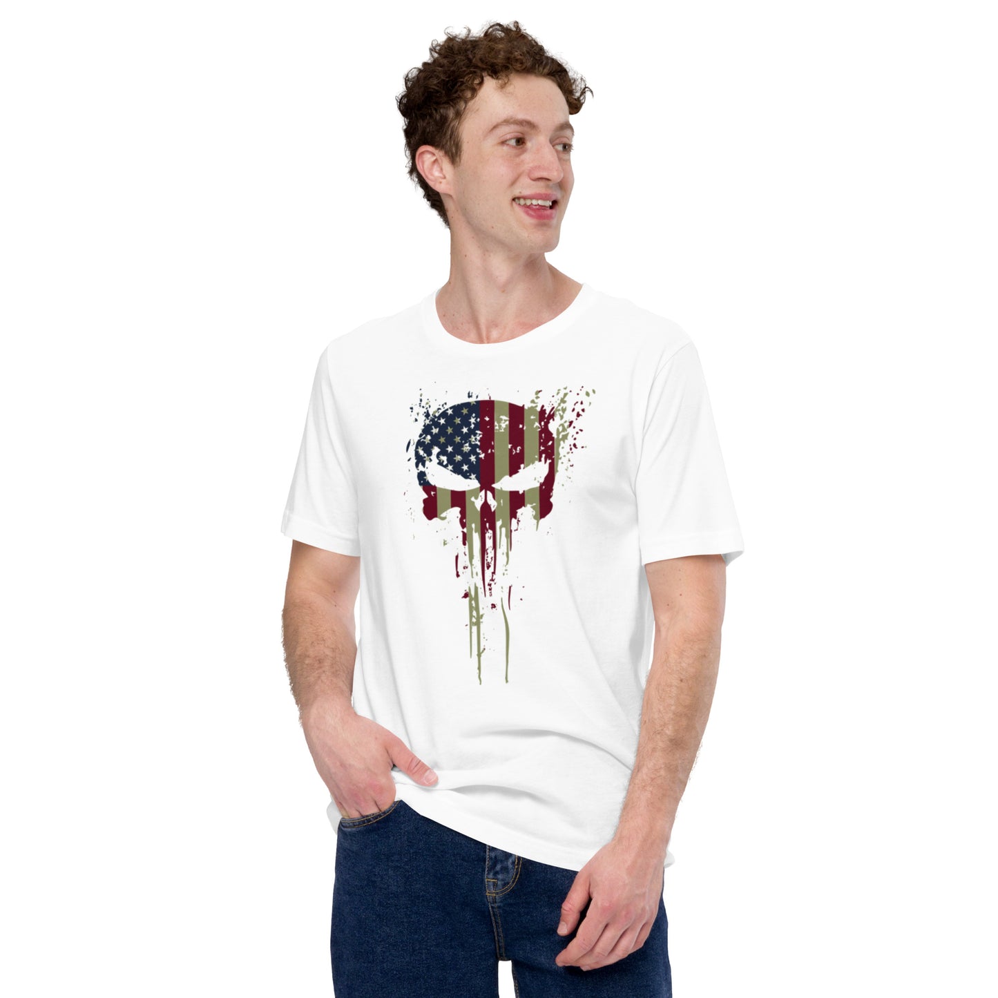 American Flag Skull Unisex t-shirt