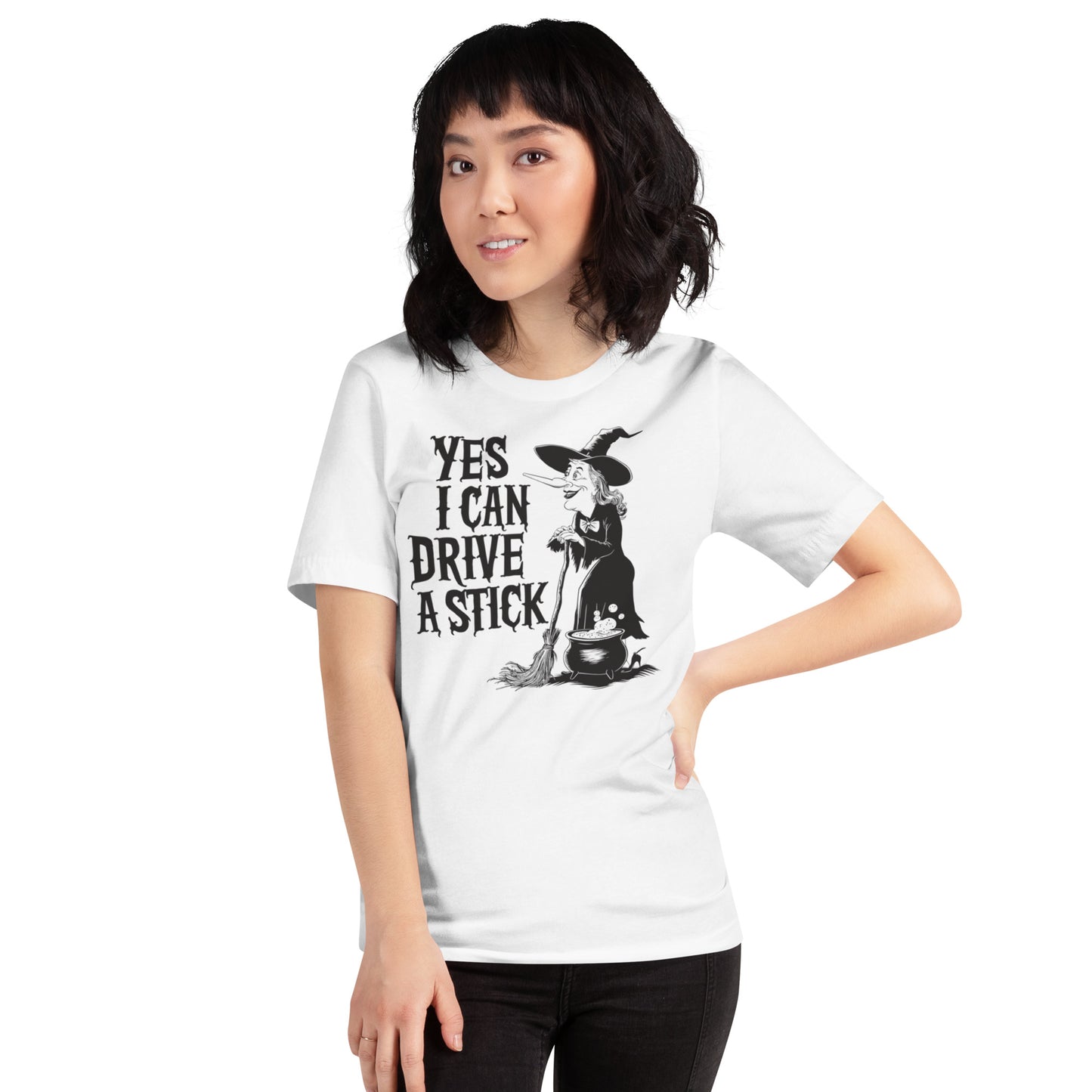 Yes I Can Drive A Stick Unisex t-shirt