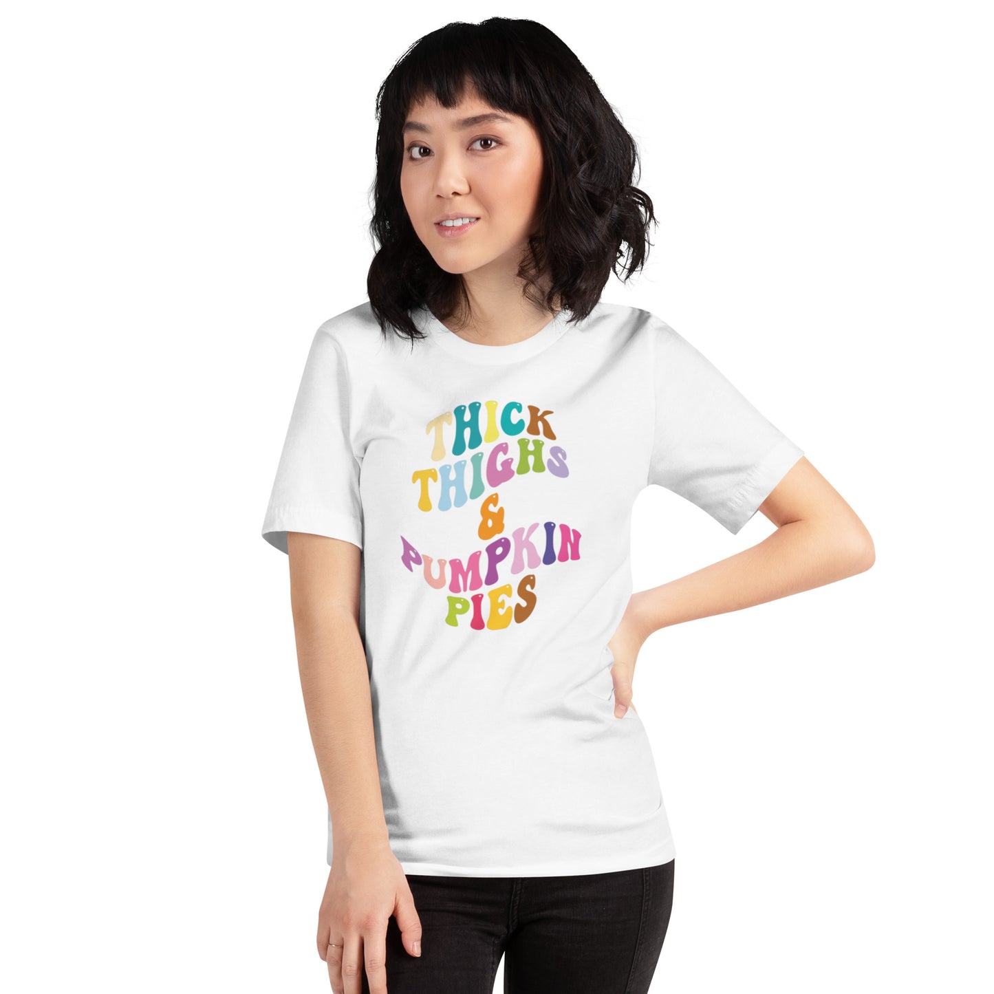 Thick Thighs & Pumpkin Pies Unisex t-shirt
