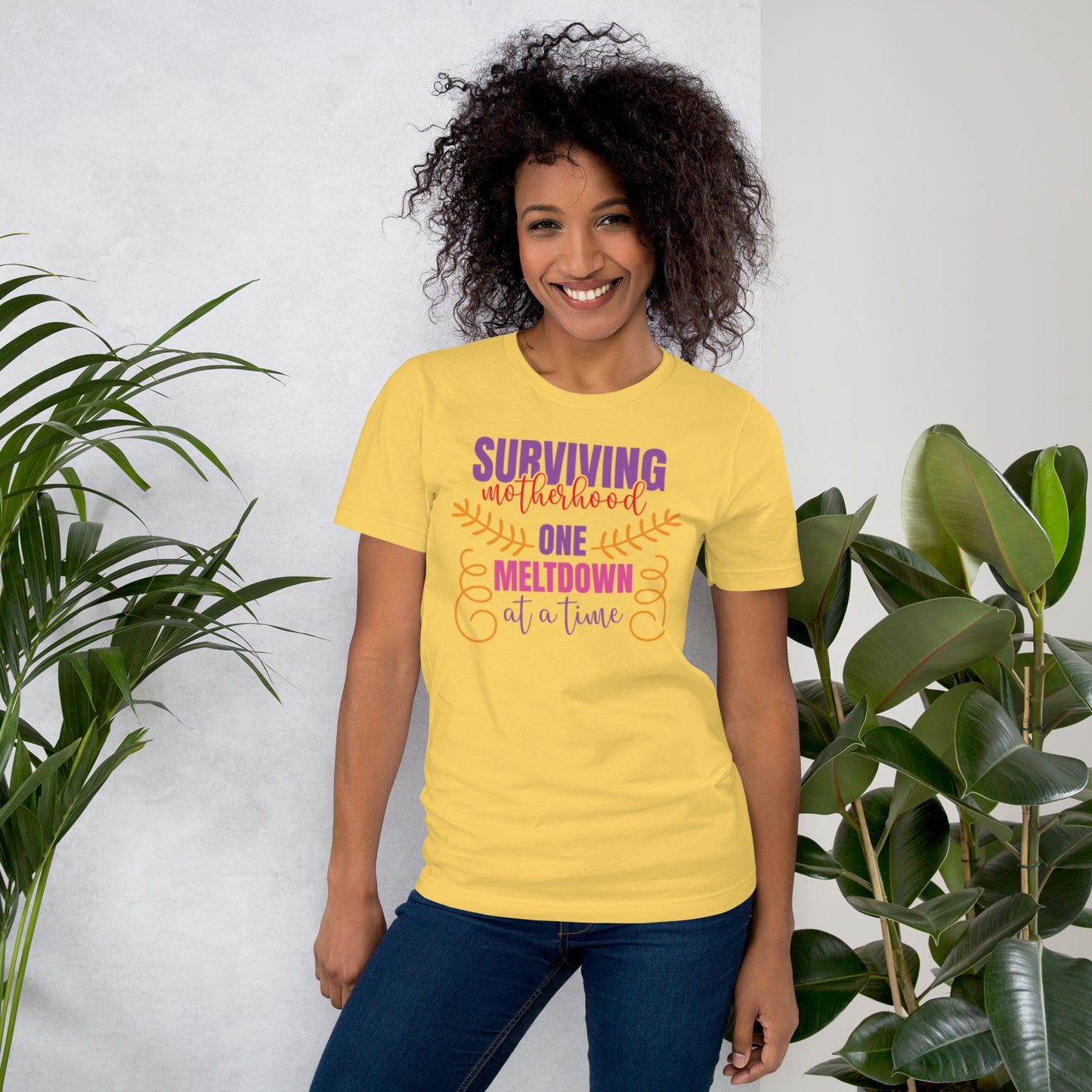 Surviving Motherhood One Meltdown At A Time Unisex t-shirt