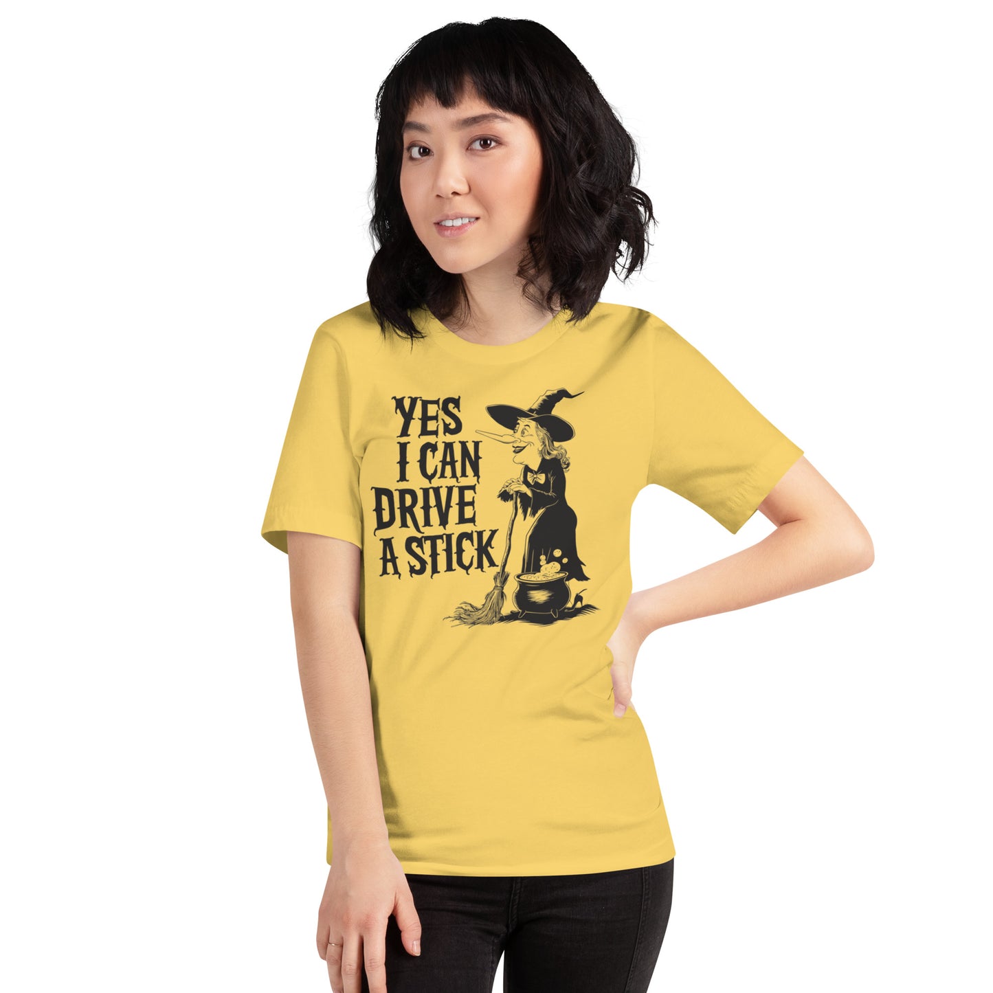 Yes I Can Drive A Stick Unisex t-shirt
