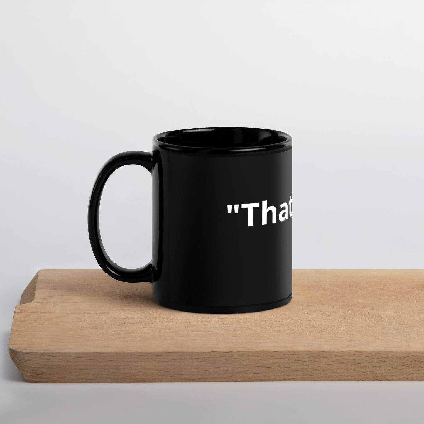 She Said Black Mug