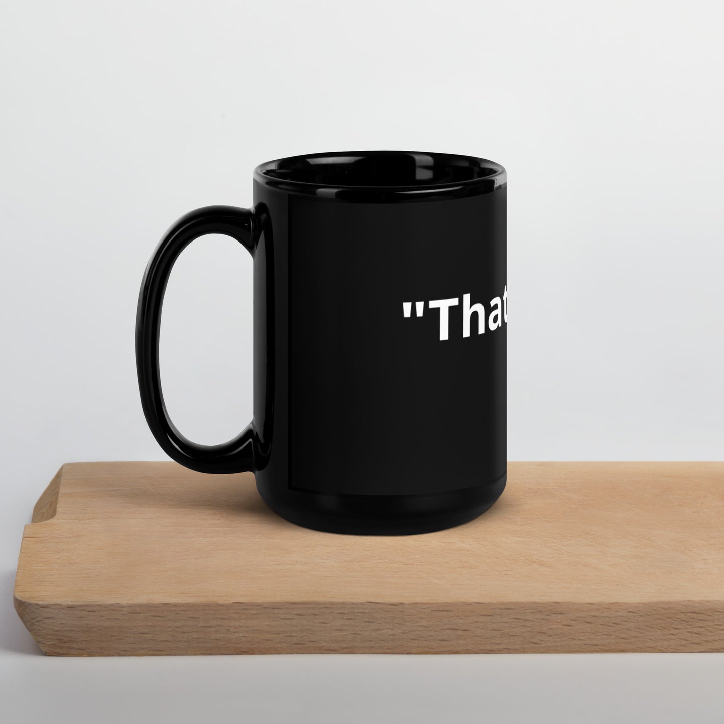 She Said Black Mug